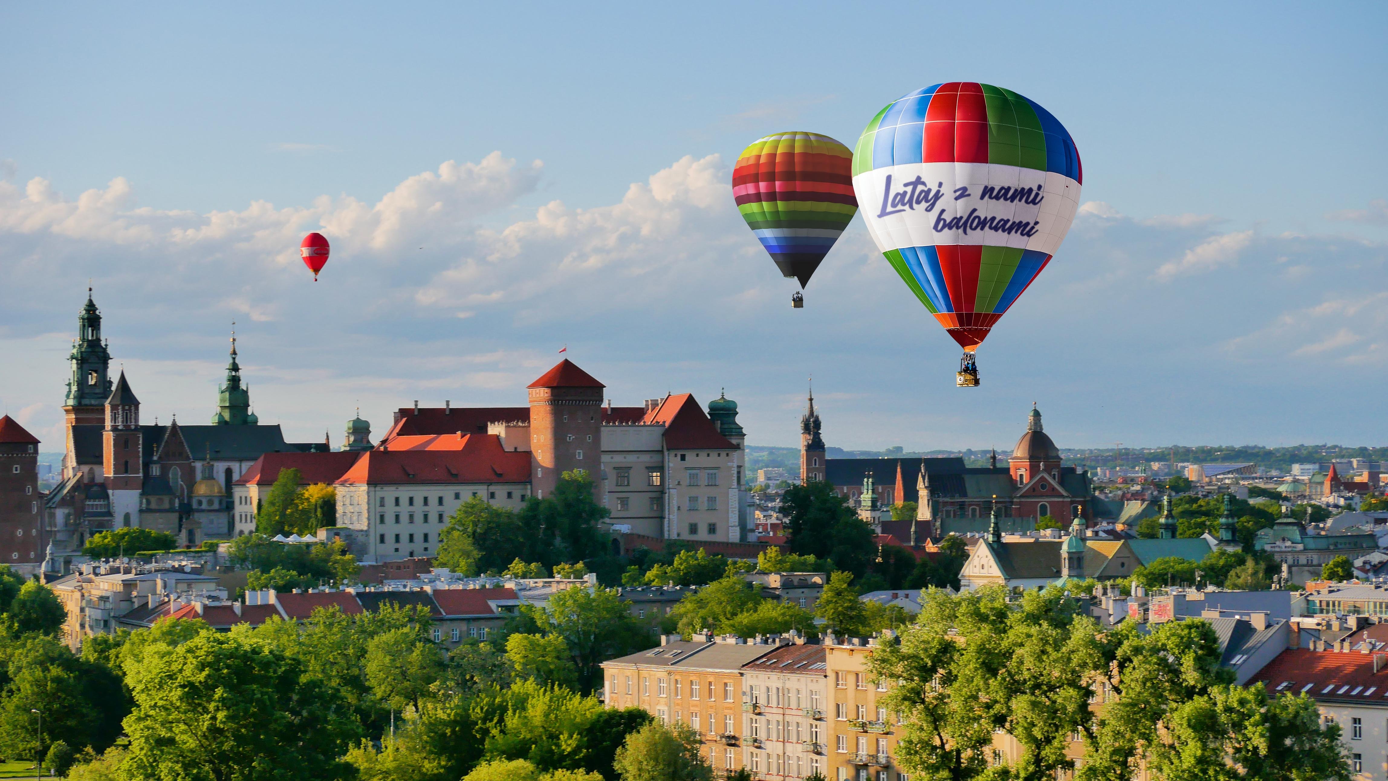 Private Hot Air Balloon Flight Over Kraków with Champagne Toast