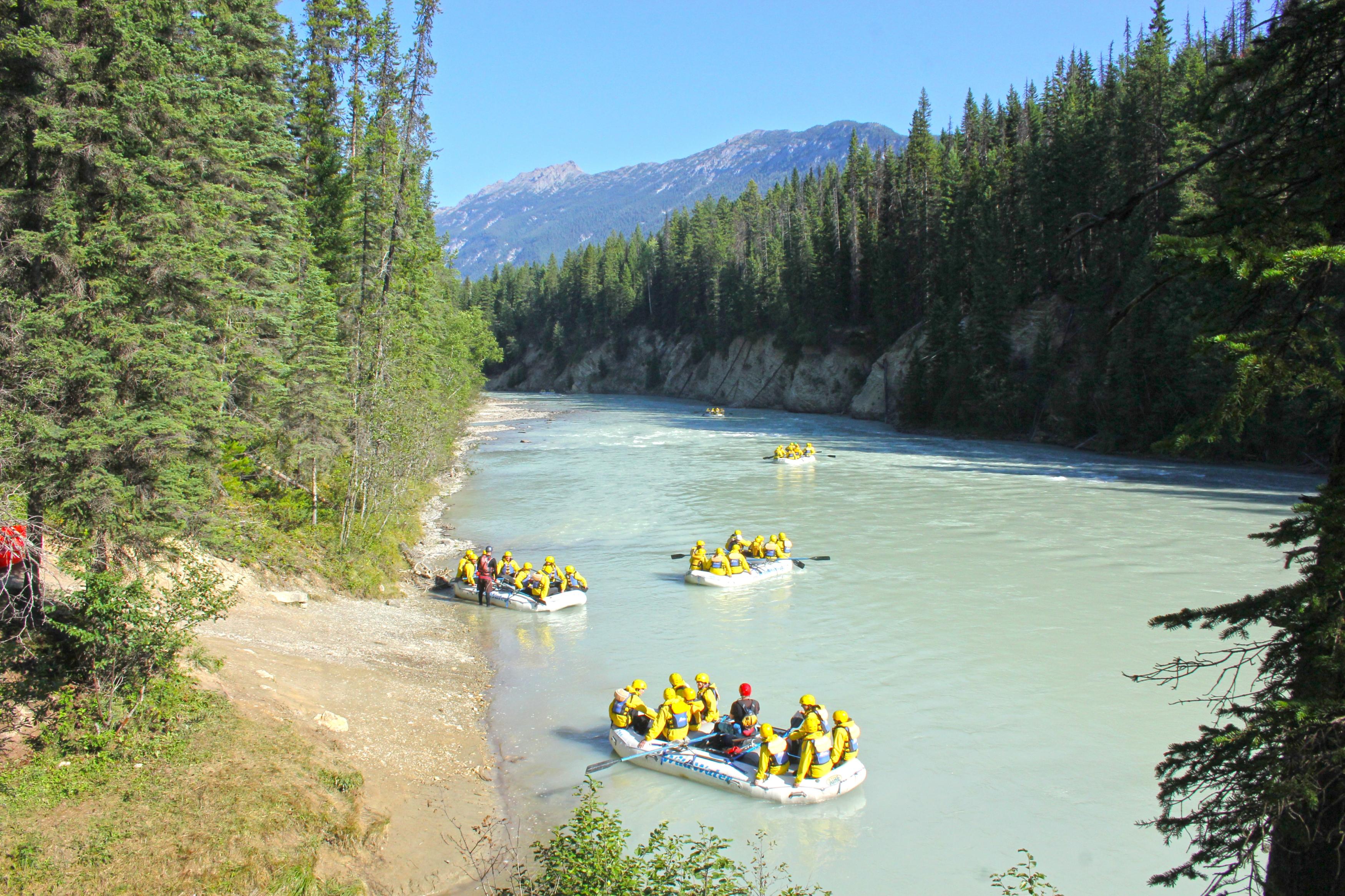 Kicking Horse River intro to whitewater rafting — Canadian Rockies rafting (1)