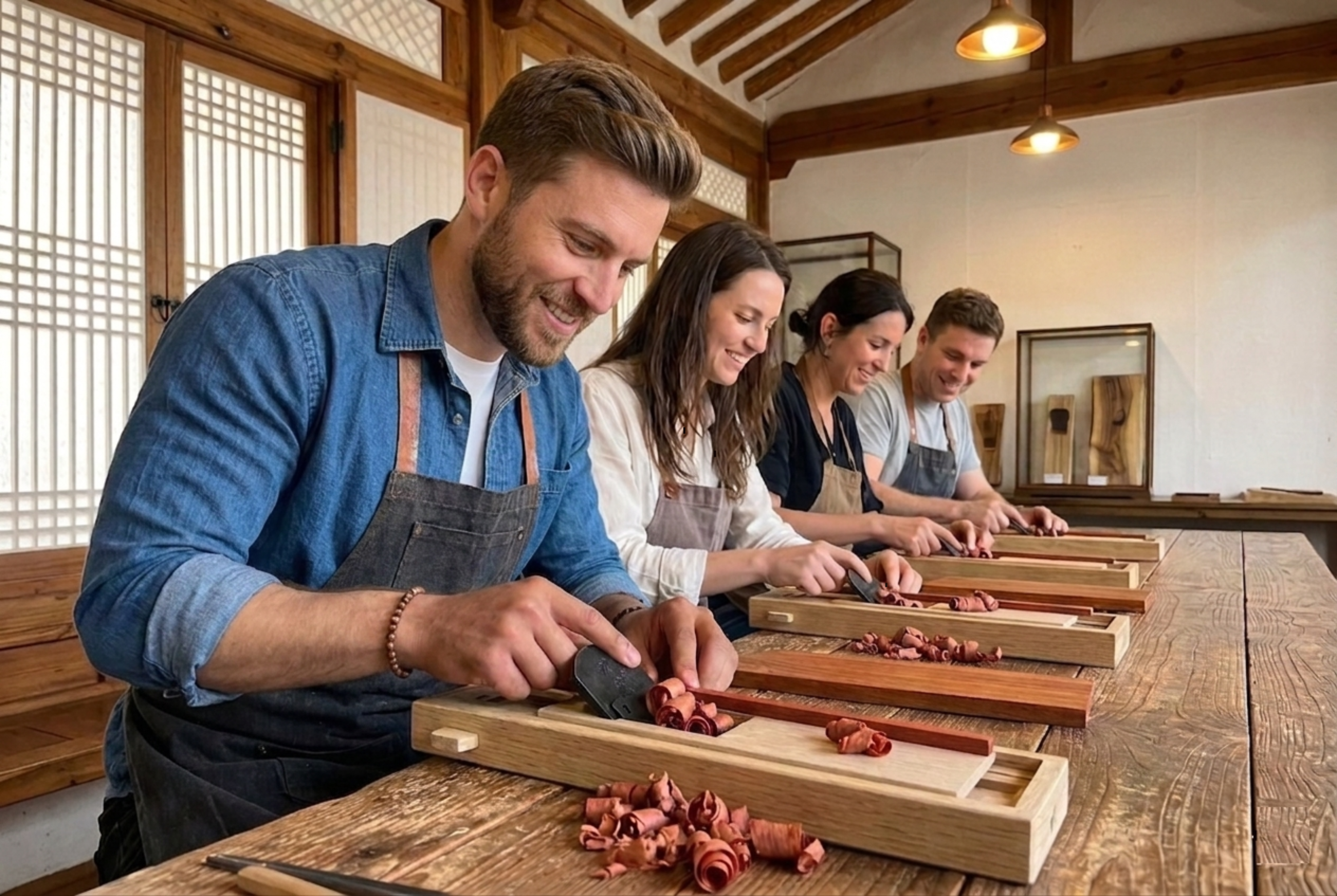 Insadong Wooden Chopstick Crafting Workshop