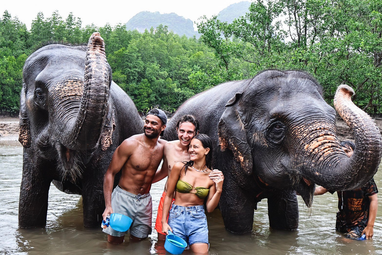 Krabi Elephant Shelter: Bathing & Feeding Experience