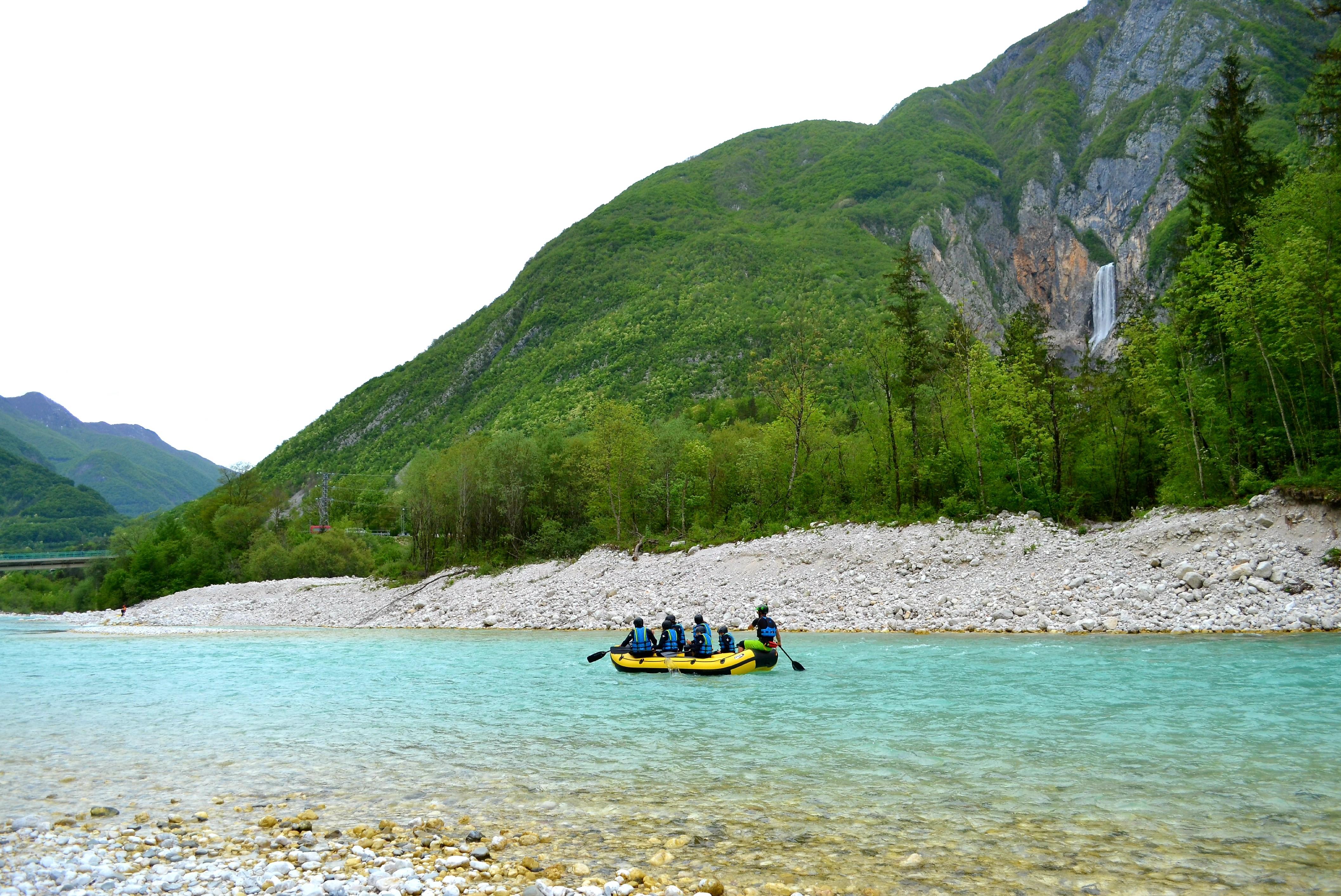 Bovec: Family Rafting on Soča River from 4years +FREE photos — Soča River and Julian Alps scenery (5)