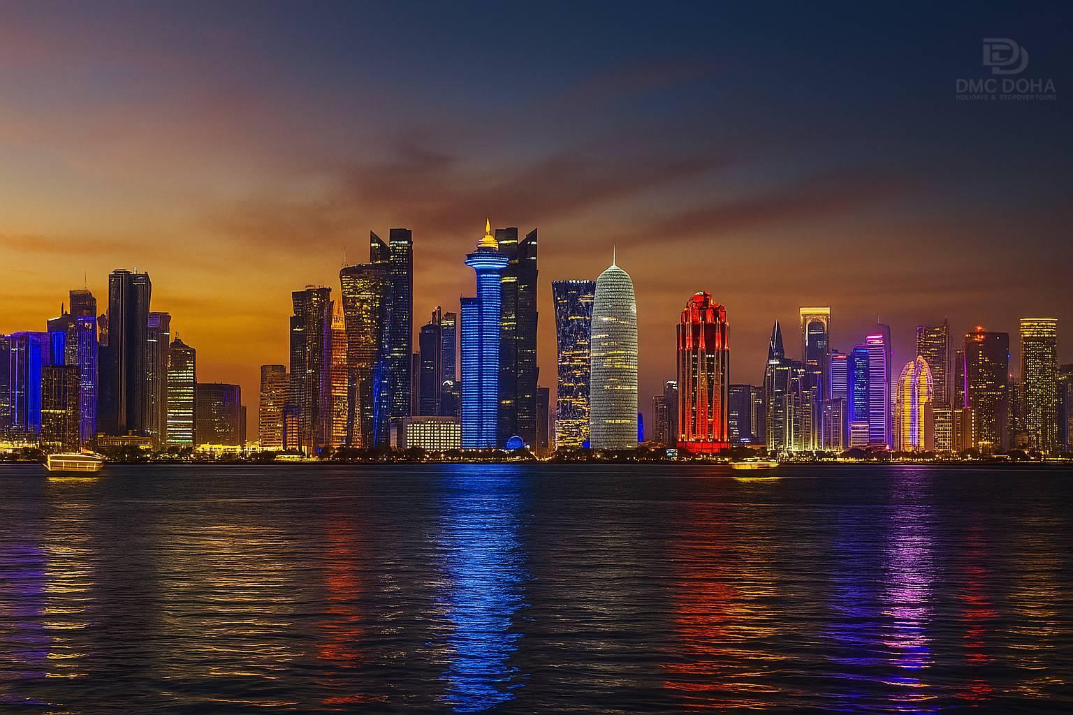 Doha After Dark: Evening City Tour with Airport Pickup