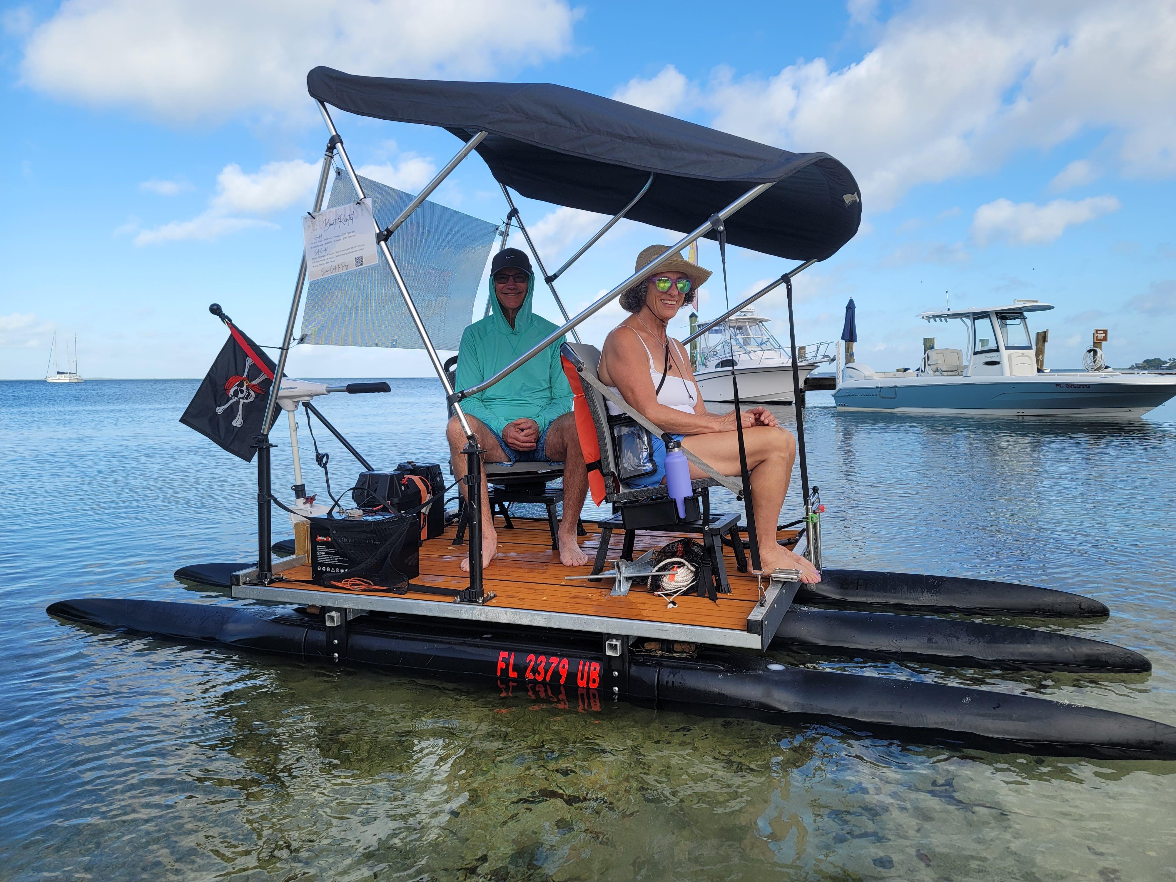 Key Largo Self-Drive Mini Pontoon Tour & Beach Pass