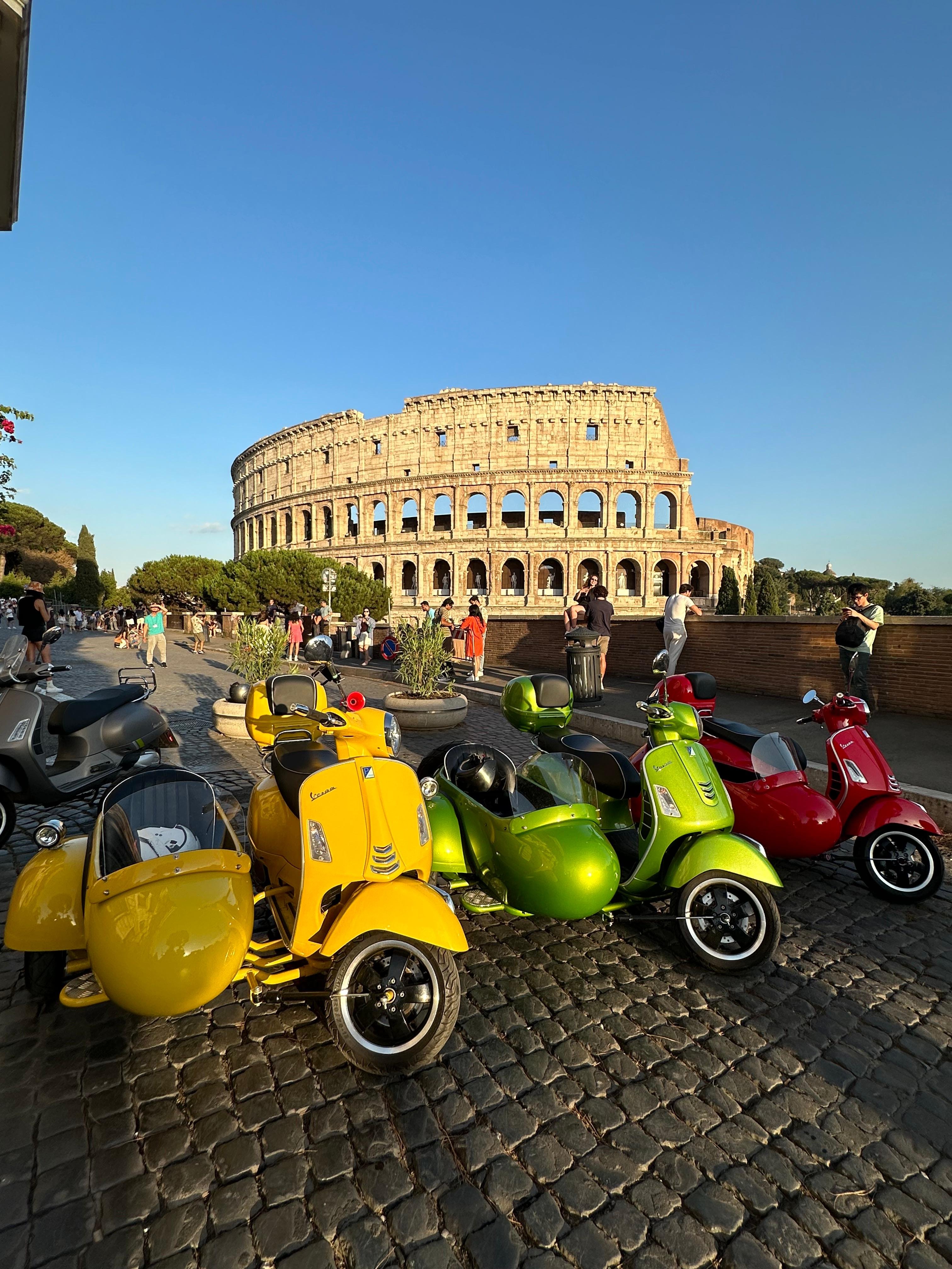 Rome vespa sidecar tour driver city highlights — image 5