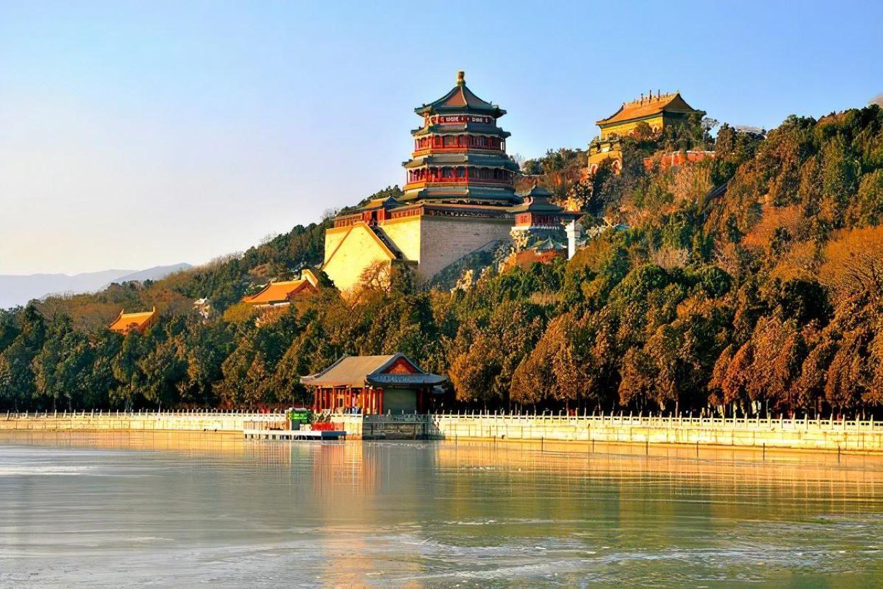 Summer Palace Entrance & Red Theater Acrobatics Evening