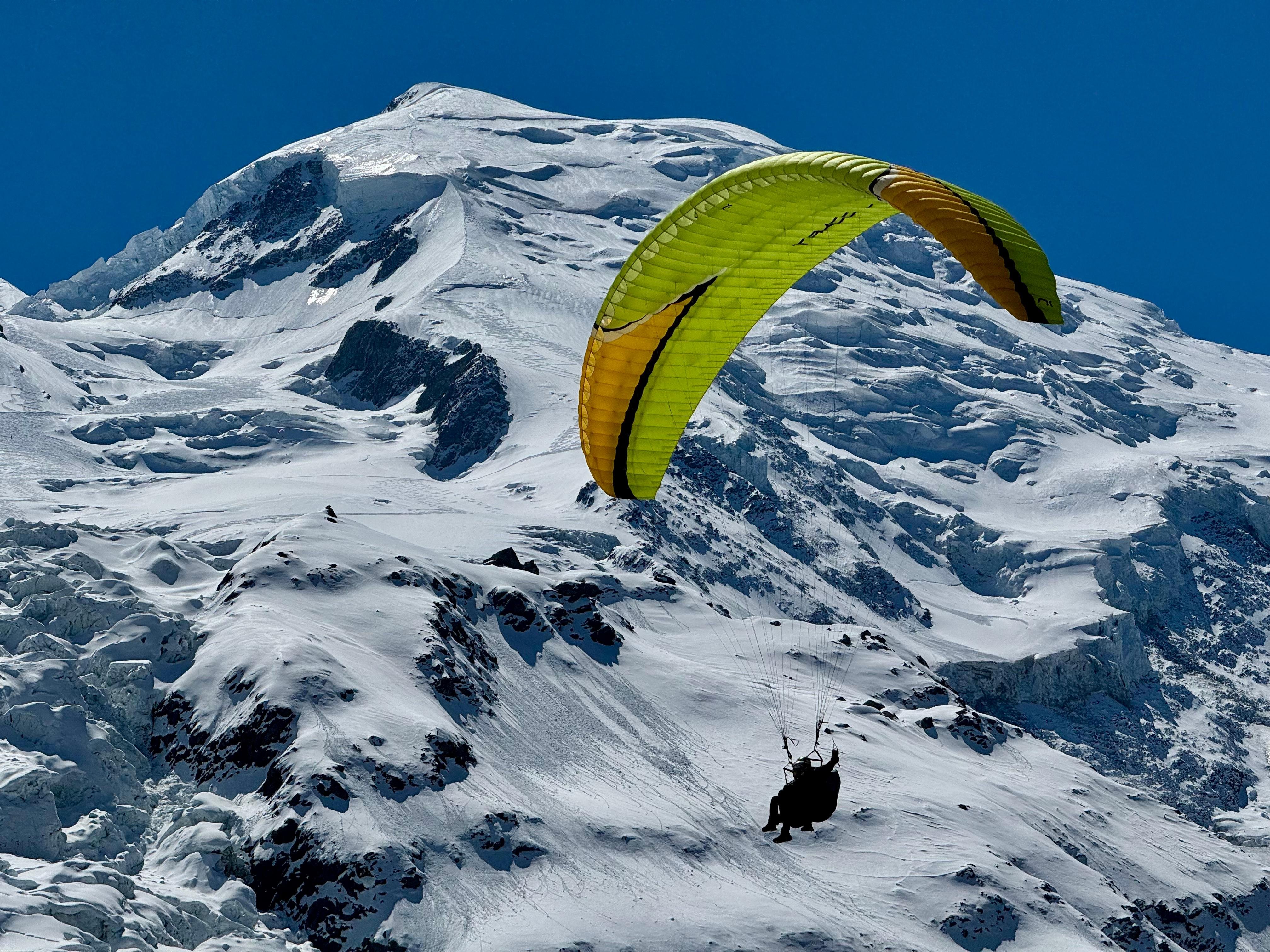 Chamonix Tandem Paragliding Flight Over Mont Blanc