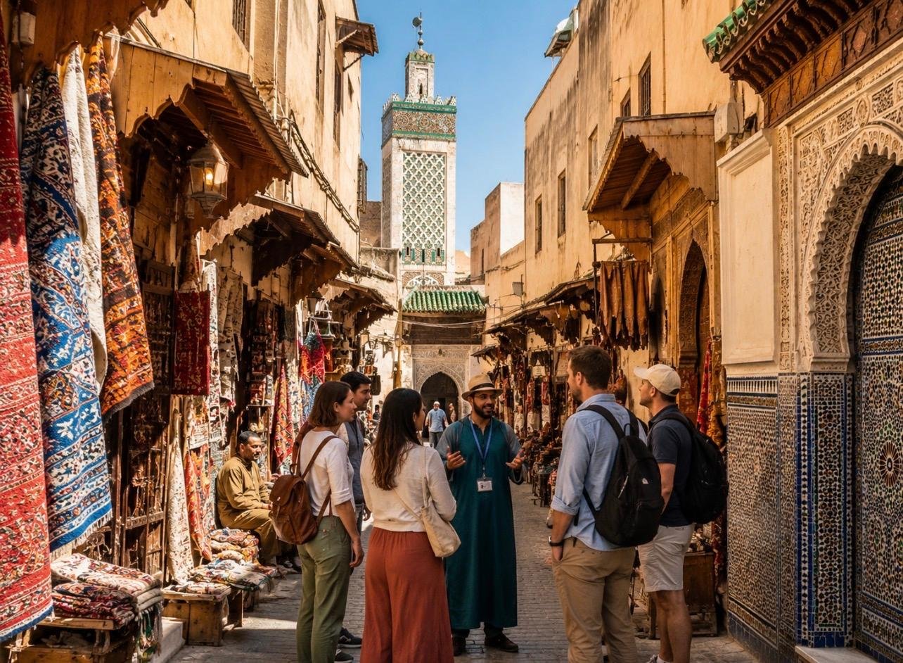 Fez Old Medina Walking Tour with Tanneries & Bakery