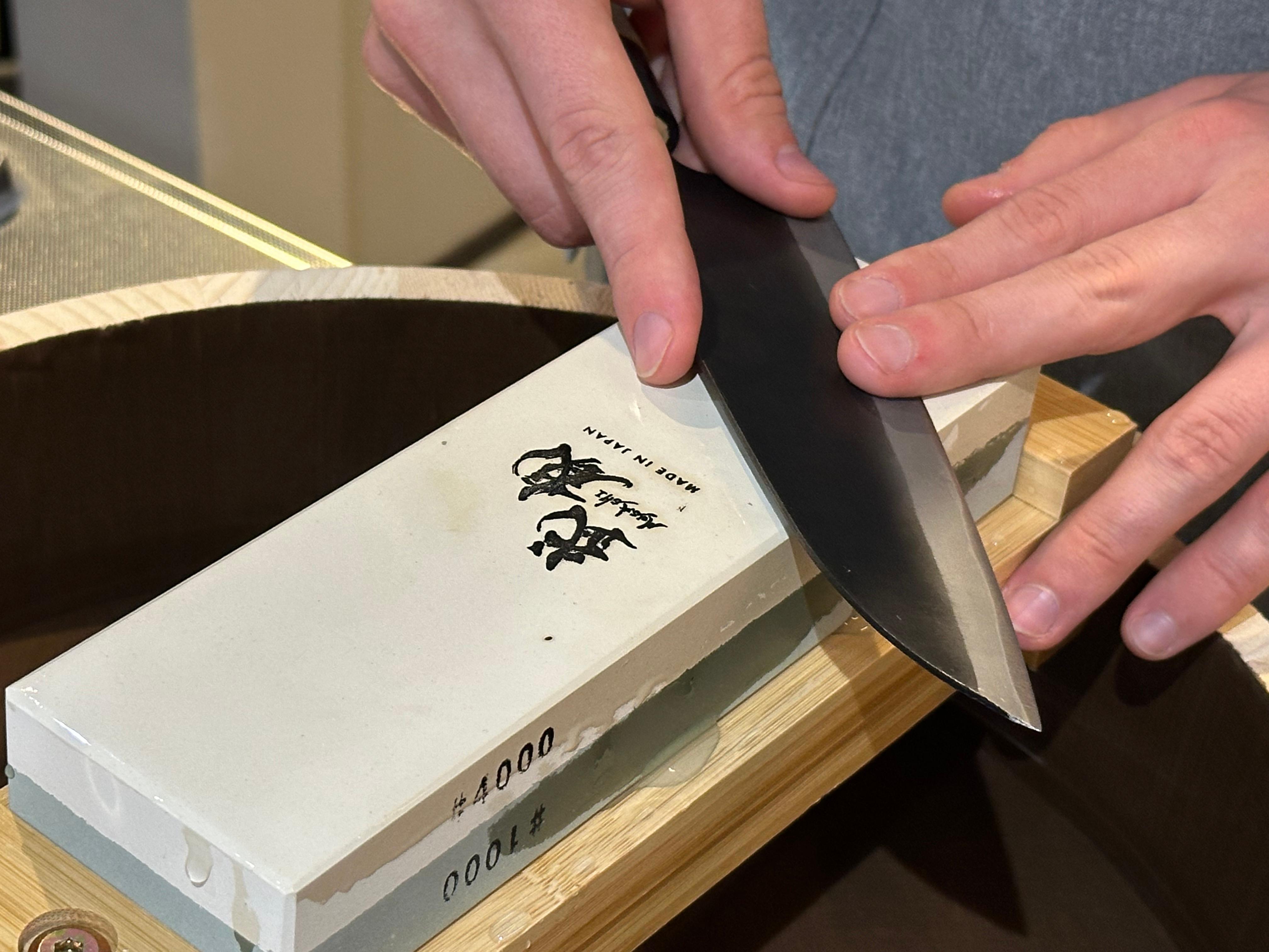 Traditional Japanese Knife Sharpening Class in Tokyo