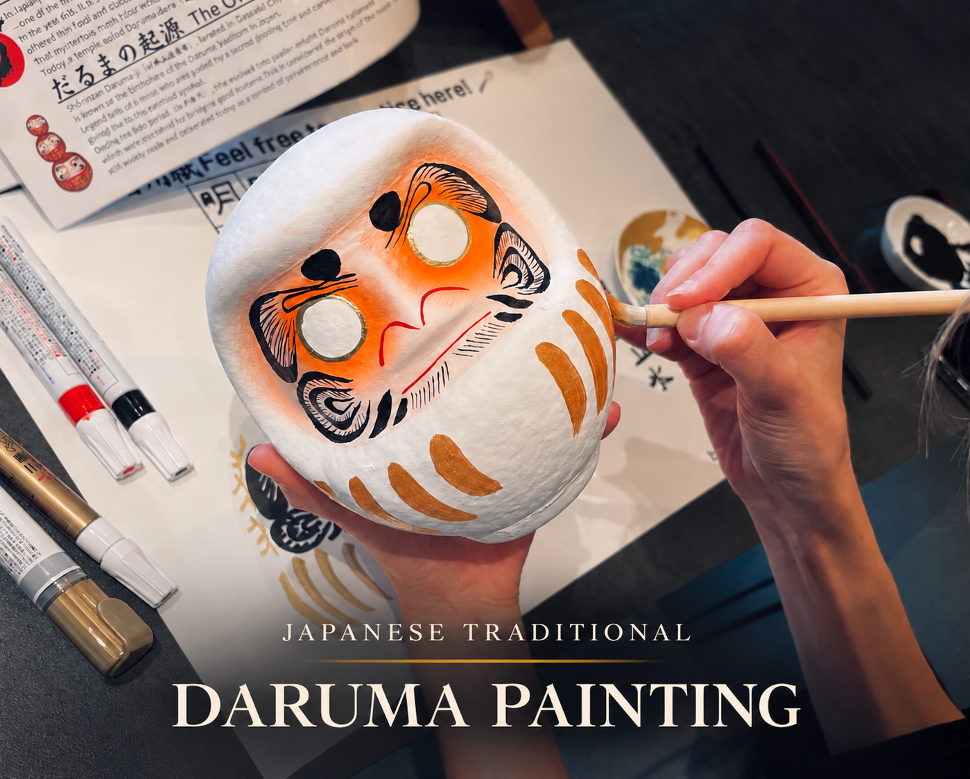 [Osaka] Traditional Daruma Art: Paint Your Own Lucky Charm