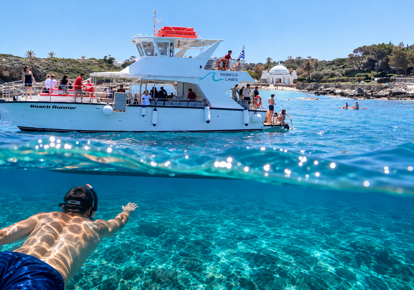 Rhodes Swimming Cruise: Anthony Quinn Bay & Kallithea