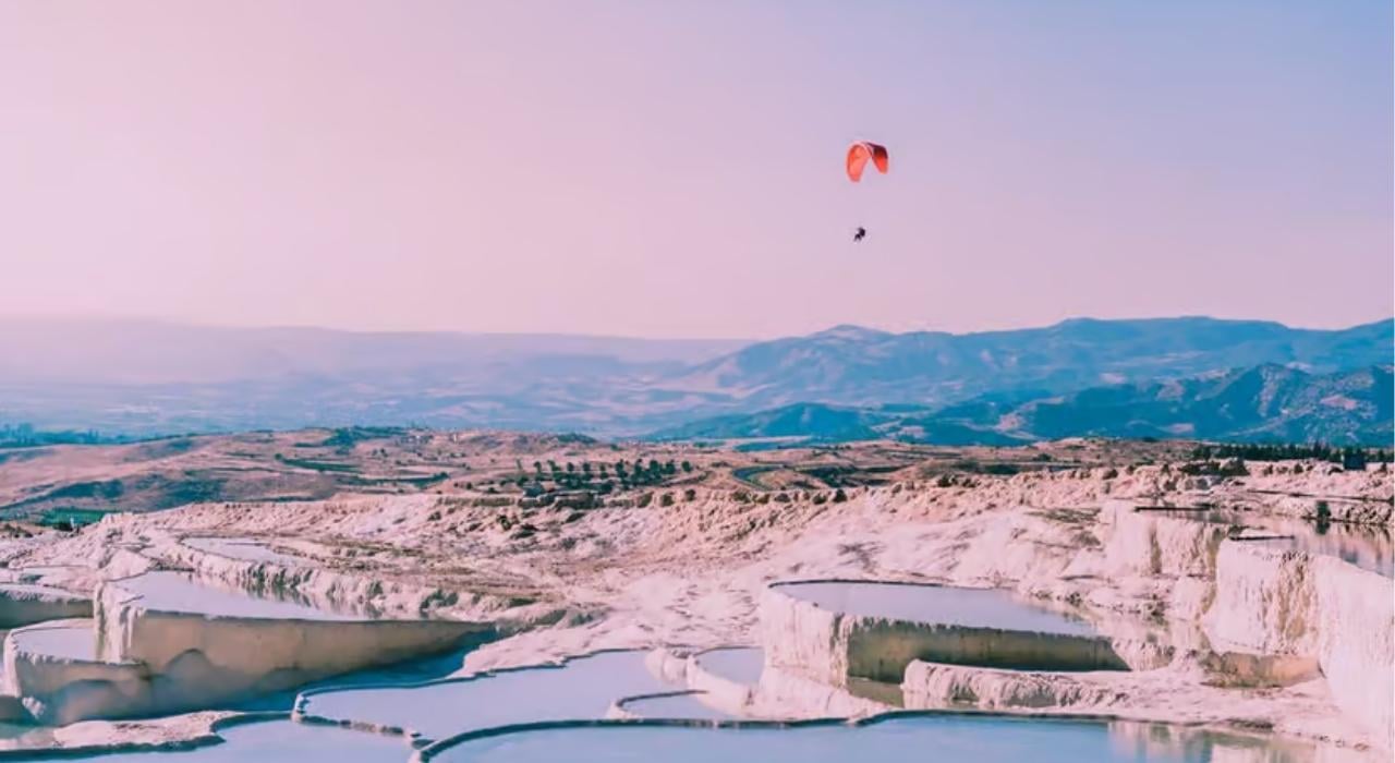 Pamukkale Tandem Paragliding Over Ancient Hierapolis