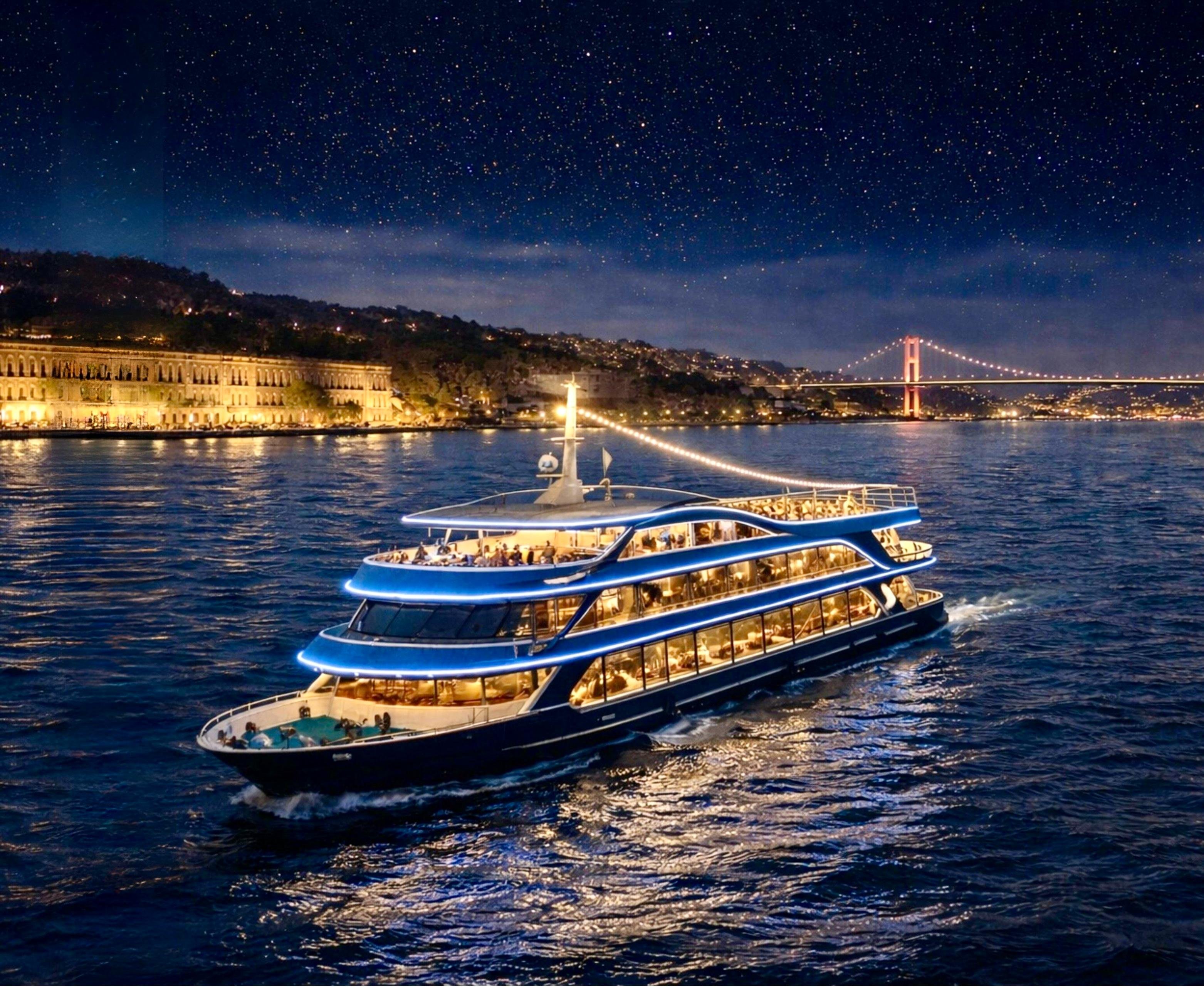 Istanbul Bosphorus Dinner Cruise with Traditional Show & Meal