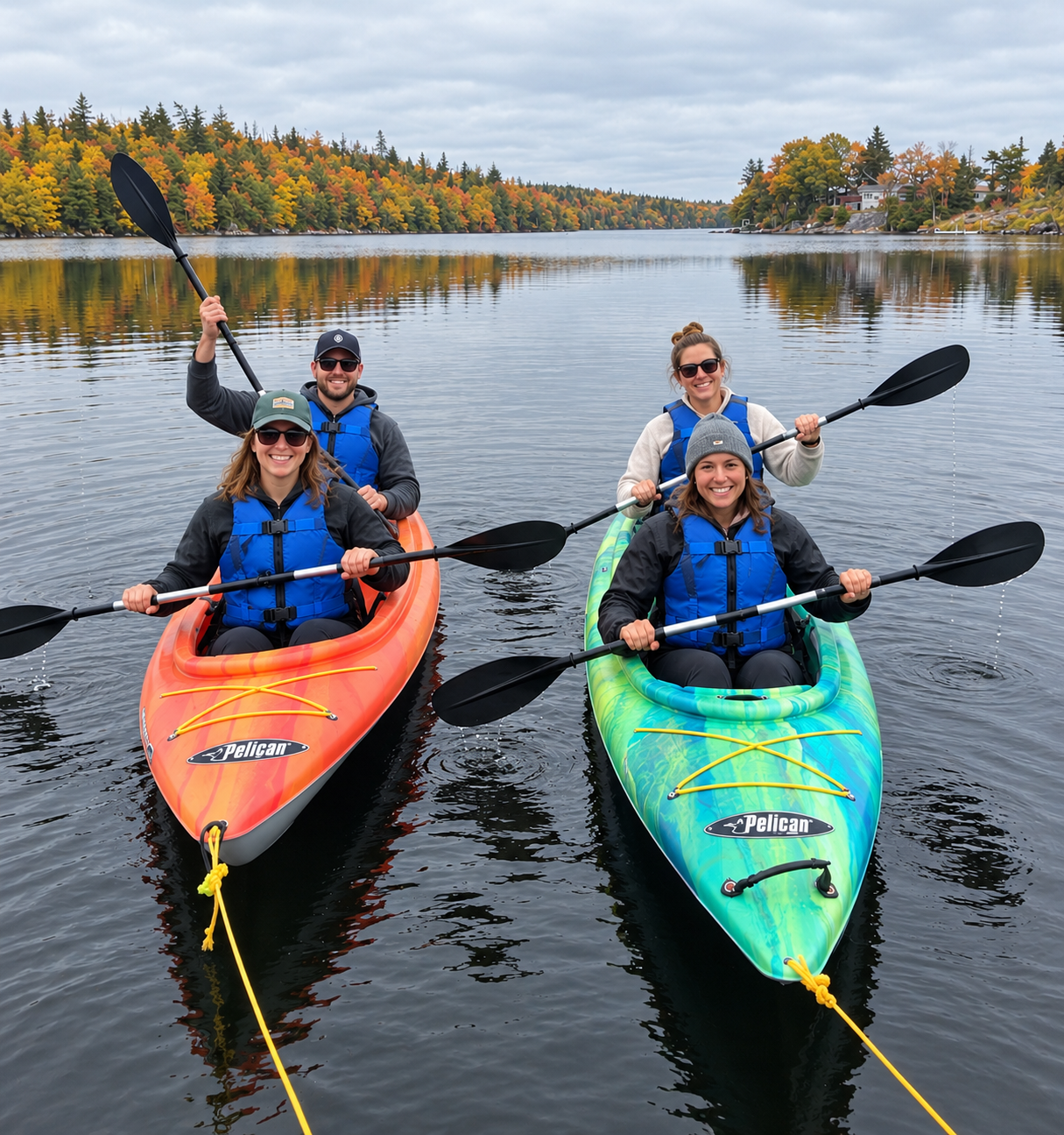 Self-Guided Tandem Kayak on Governor Lake