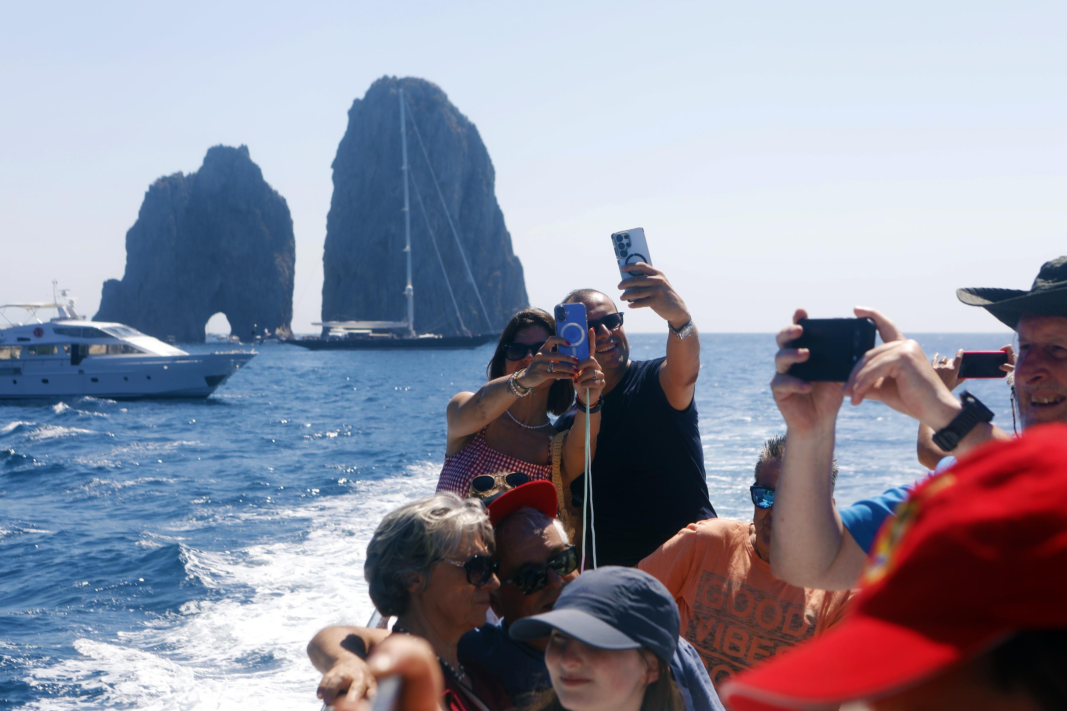 Capri Island Day Trip with Coastal Boat Tour from Sorrento