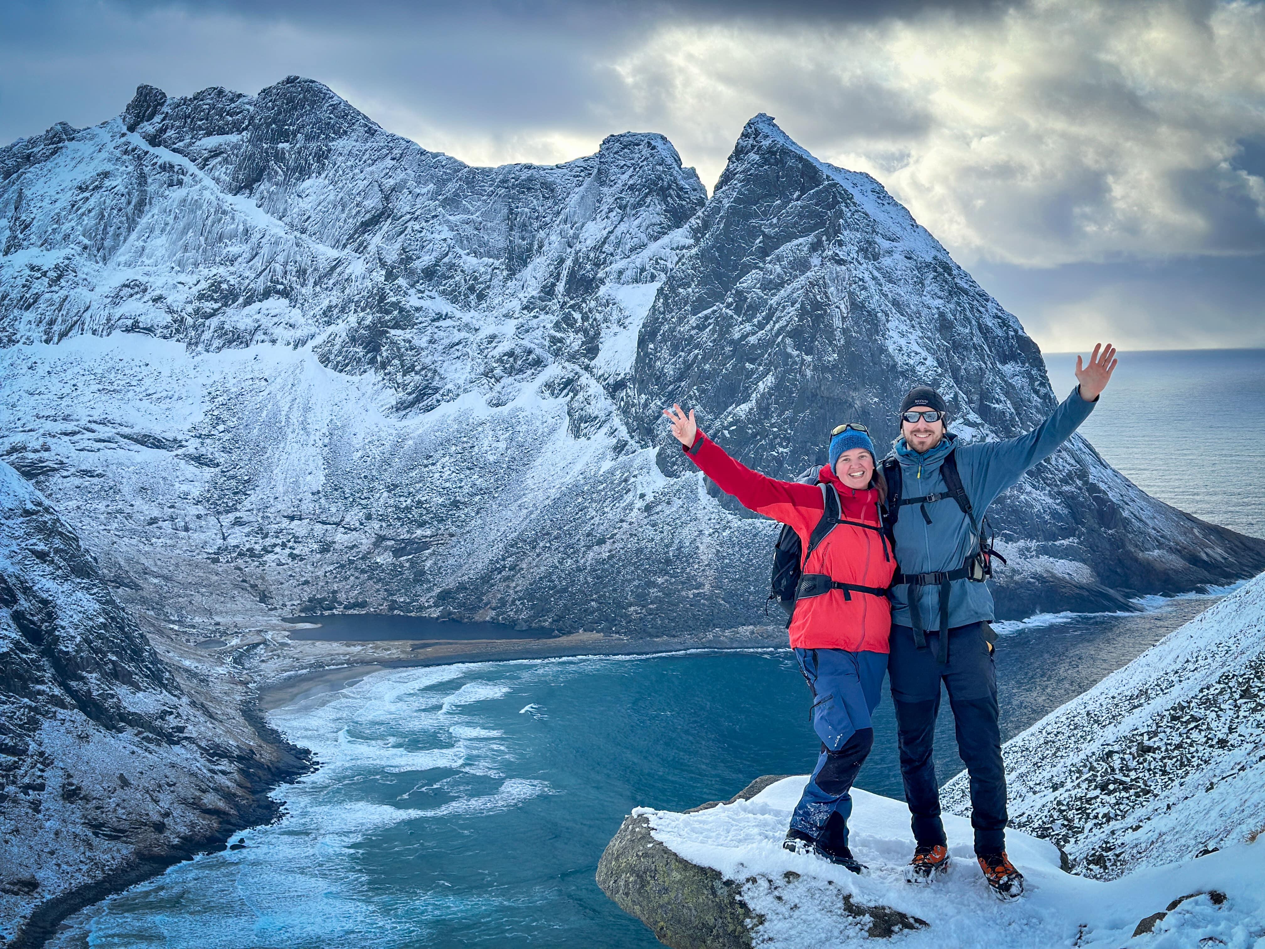 Ryten Winter Snowshoe Trek from Reine