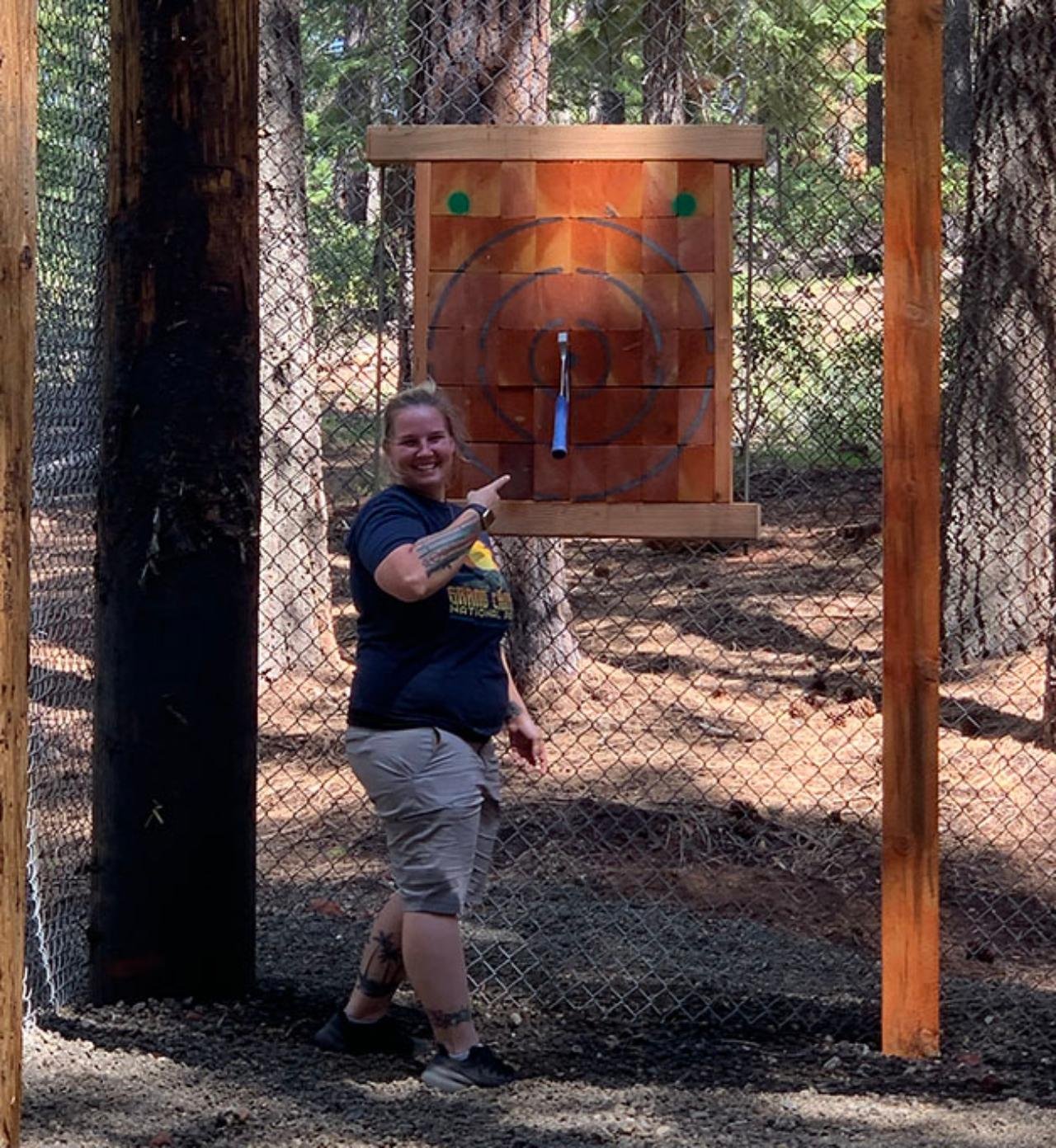 Crater Lake Outdoor Axe Throwing Adventure