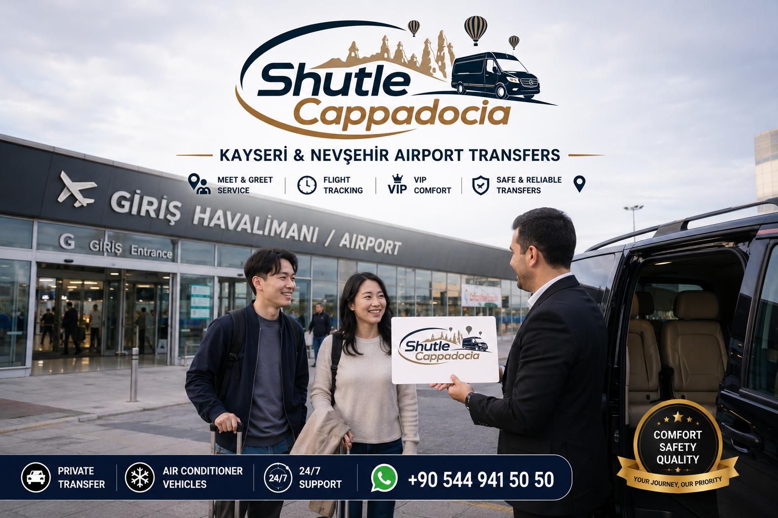 Airport Transfer: Nevşehir & Kayseri to Cappadocia Hotels