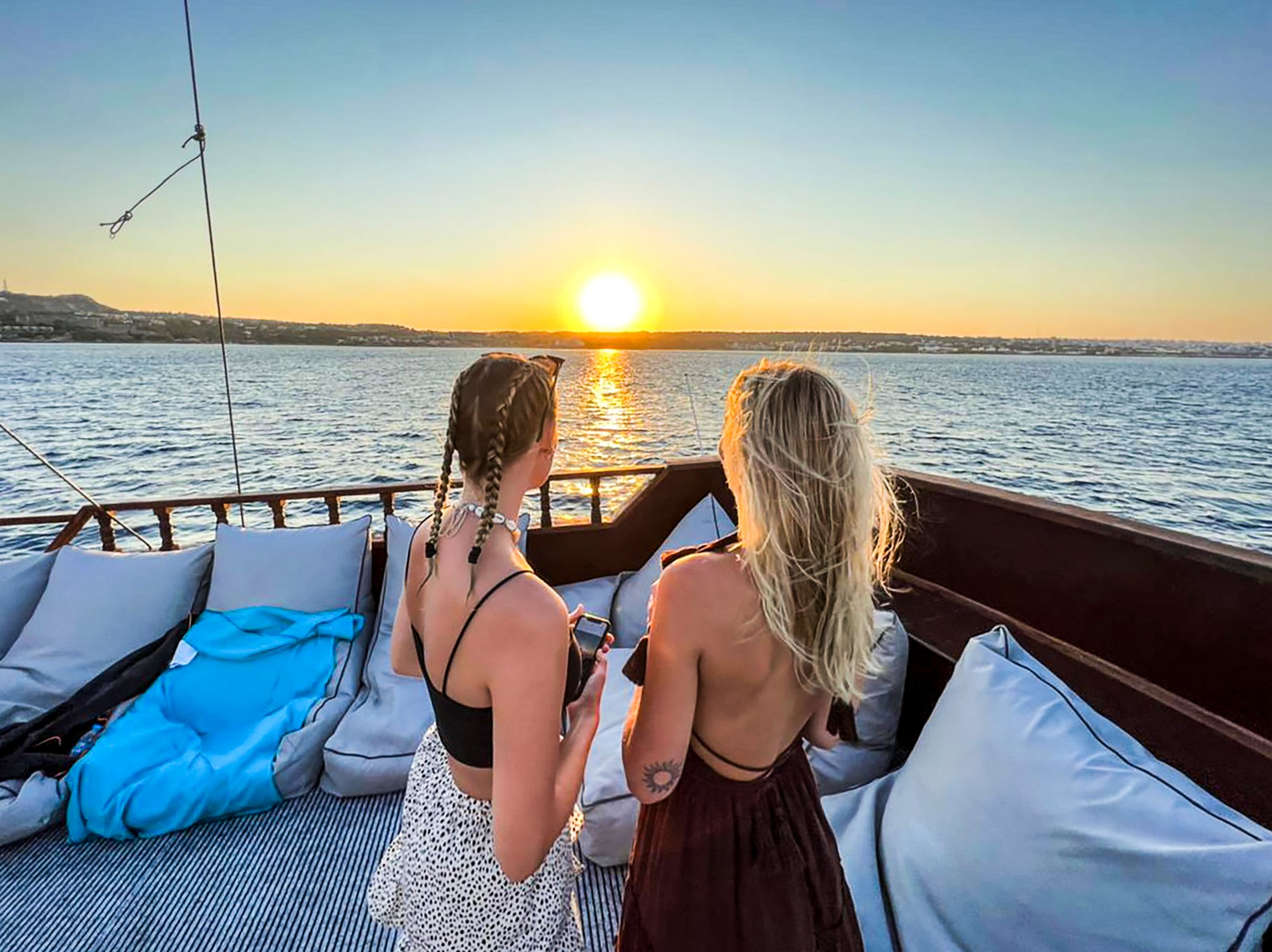 Rhodes Sunset Cruise with Greek BBQ & Unlimited Drinks