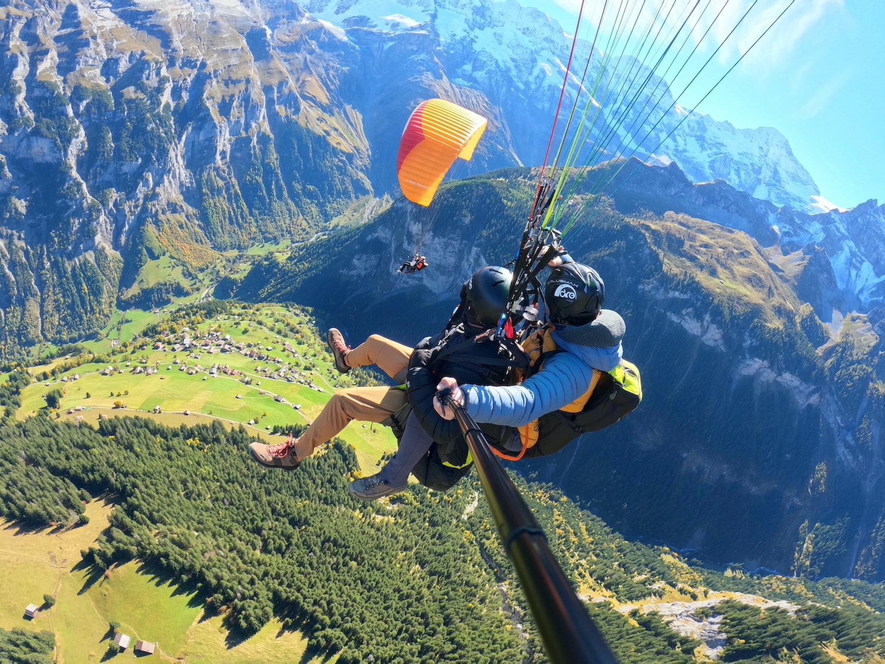 Mürren: Paragliding Panorama Tandem Flight