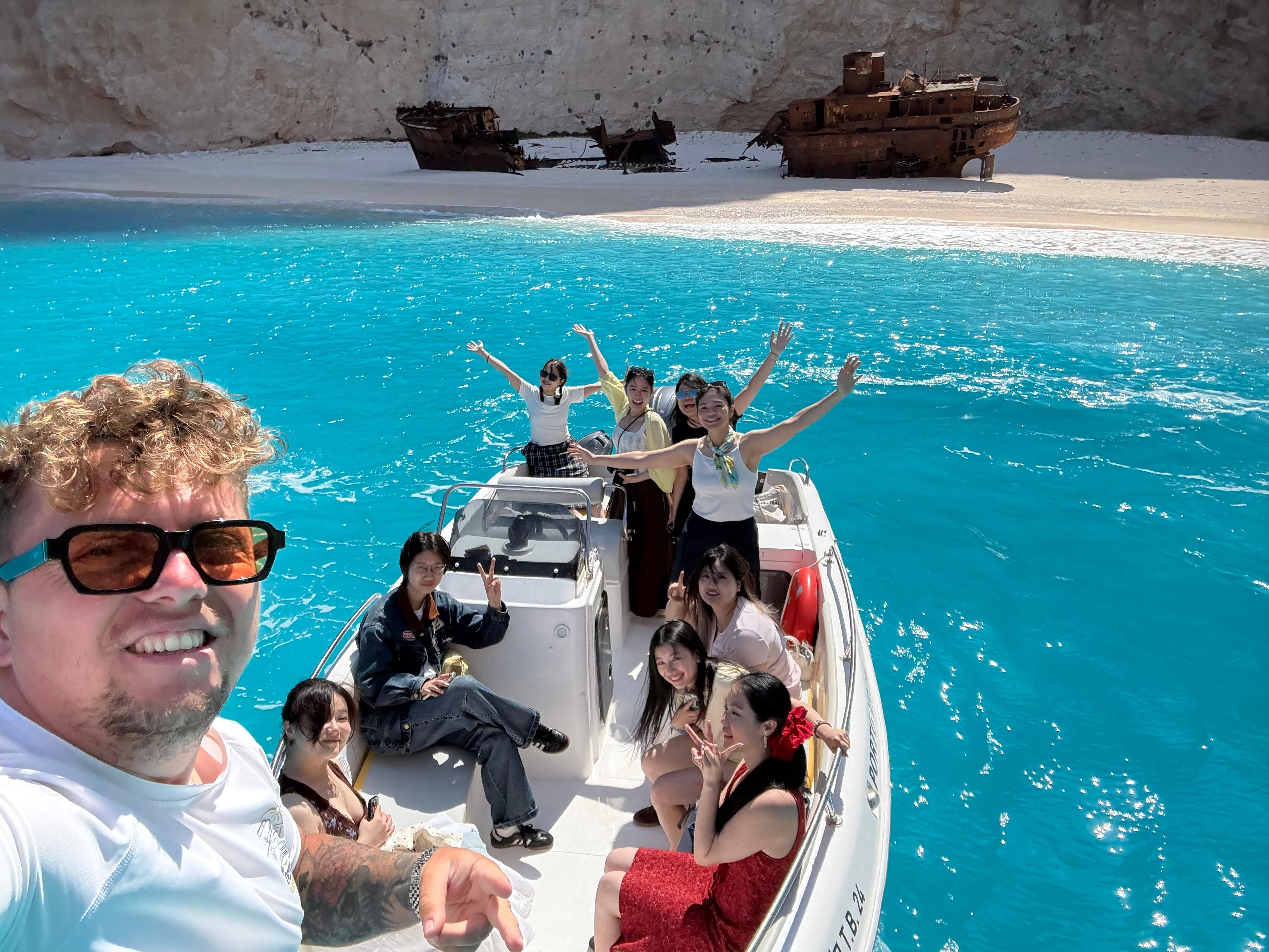 Zakynthos Small-Group Shipwreck & Blue Caves Expedition