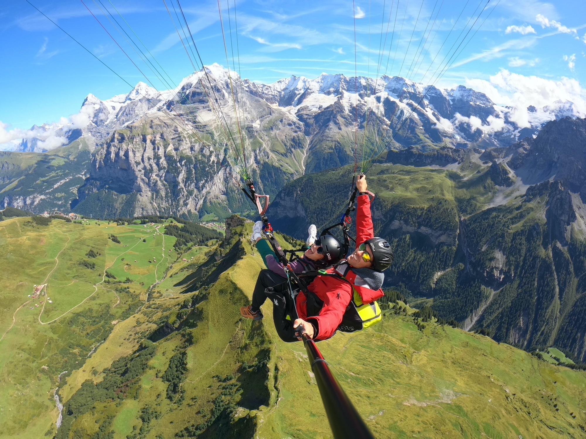 Mürren Paragliding Panorama Tandem Flight