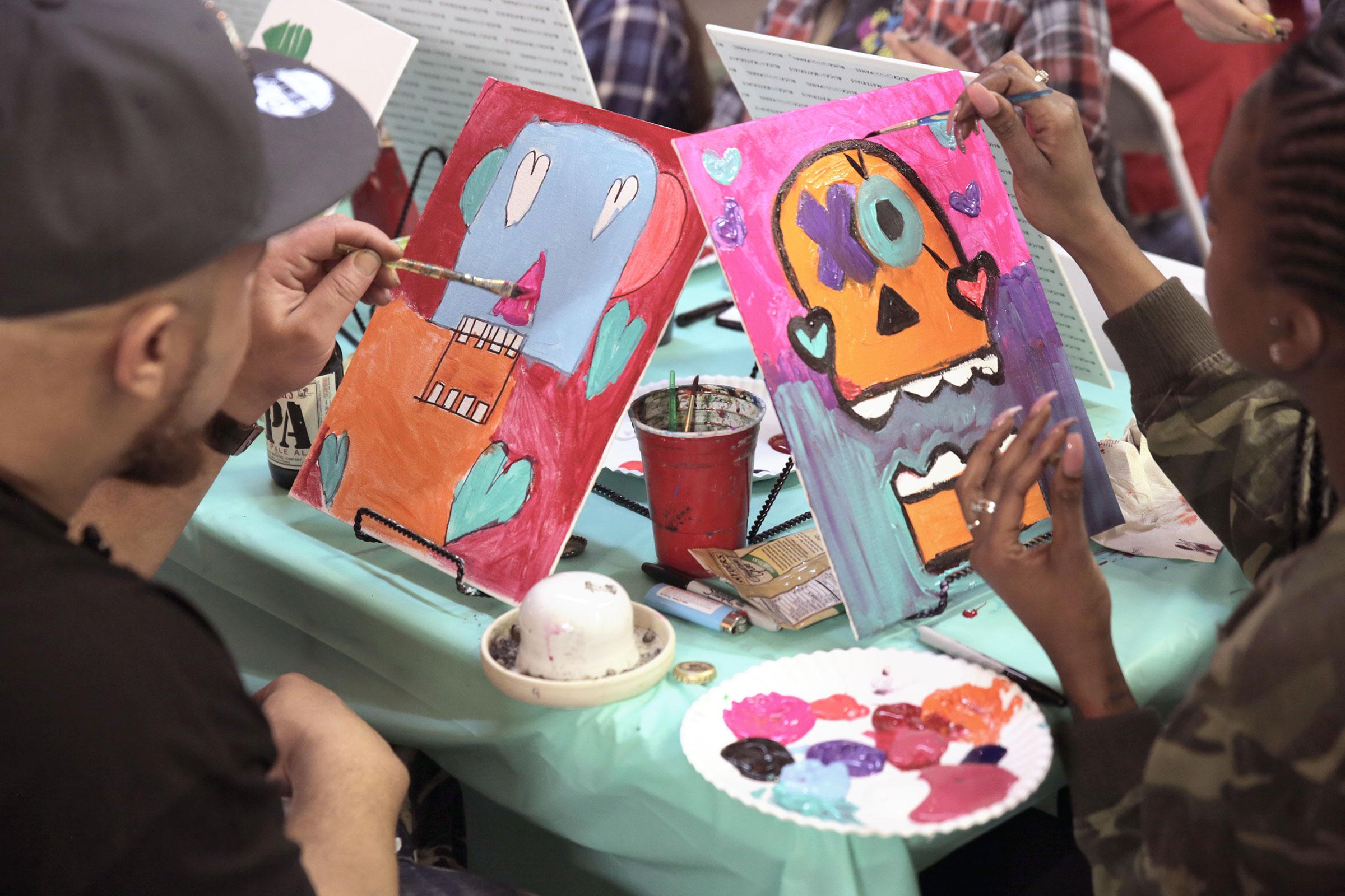 Cannabis-Friendly Paint and Sip Class in Denver