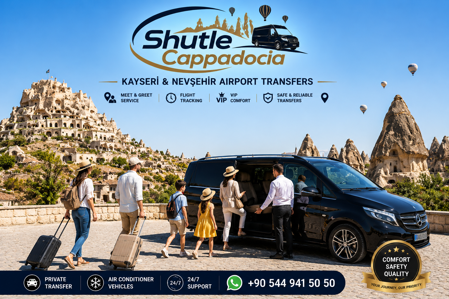 Kayseri & Nevşehir Airport to Cappadocia Hotel Transfer