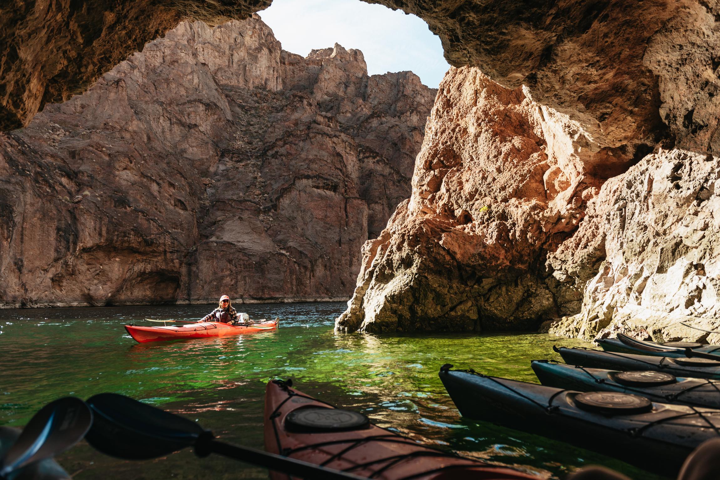 Las Vegas: Guided Colorado River Kayaking to Emerald Cave