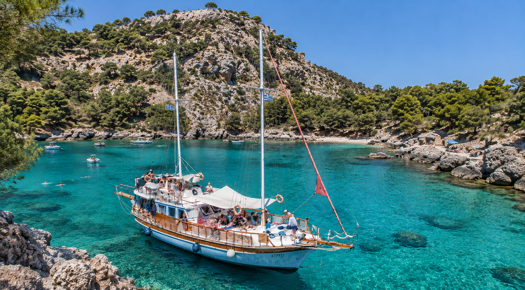 Rhodes All-Inclusive Day Cruise with Lunch & Drinks