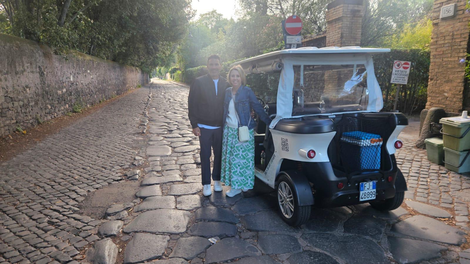 Ancient Rome Golf Cart Tour with Catacombs Visit