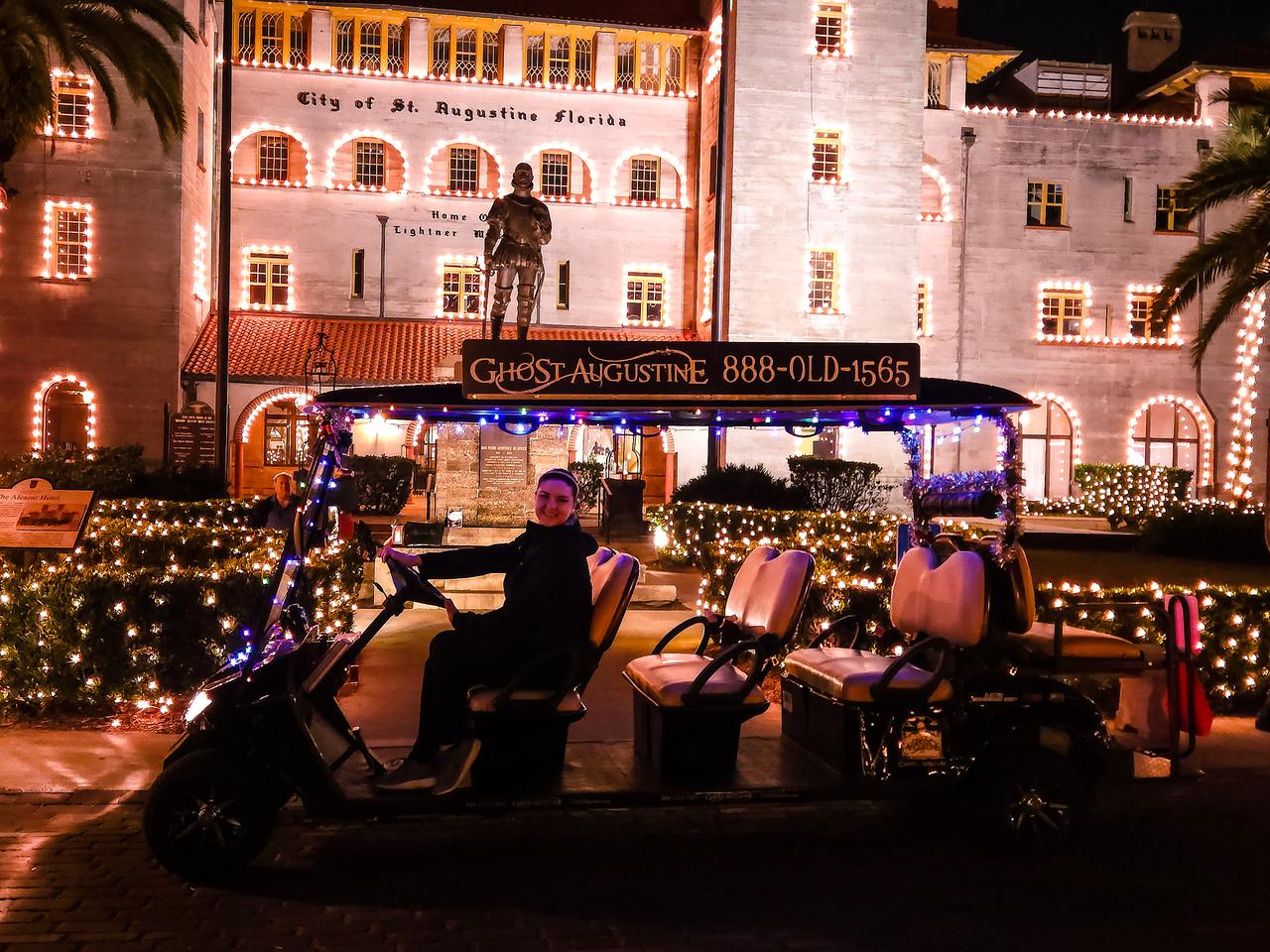 St. Augustine Holiday Lights Electric Vehicle Tour