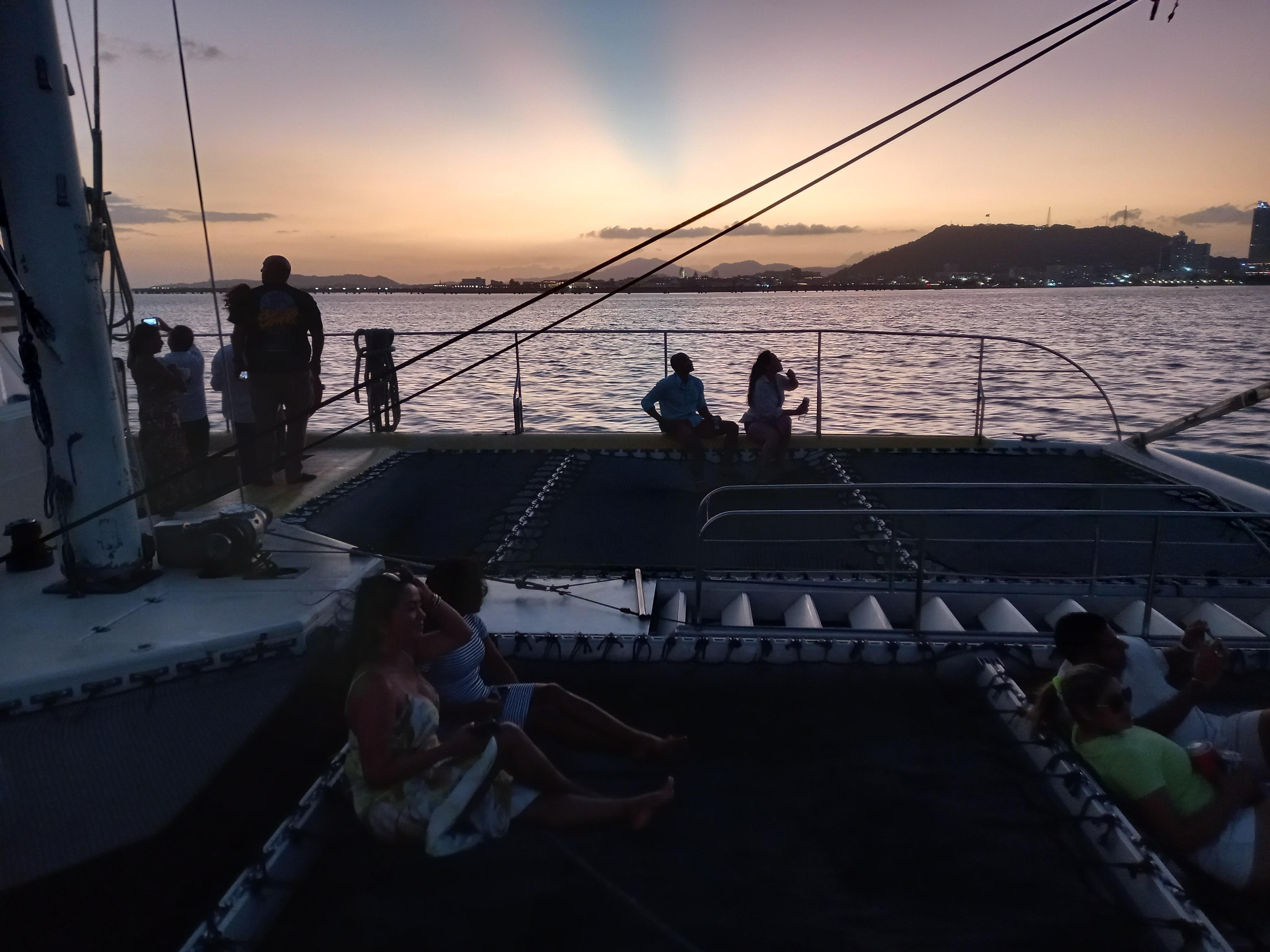 Panama Bay Sunset Catamaran Cruise with Open Bar