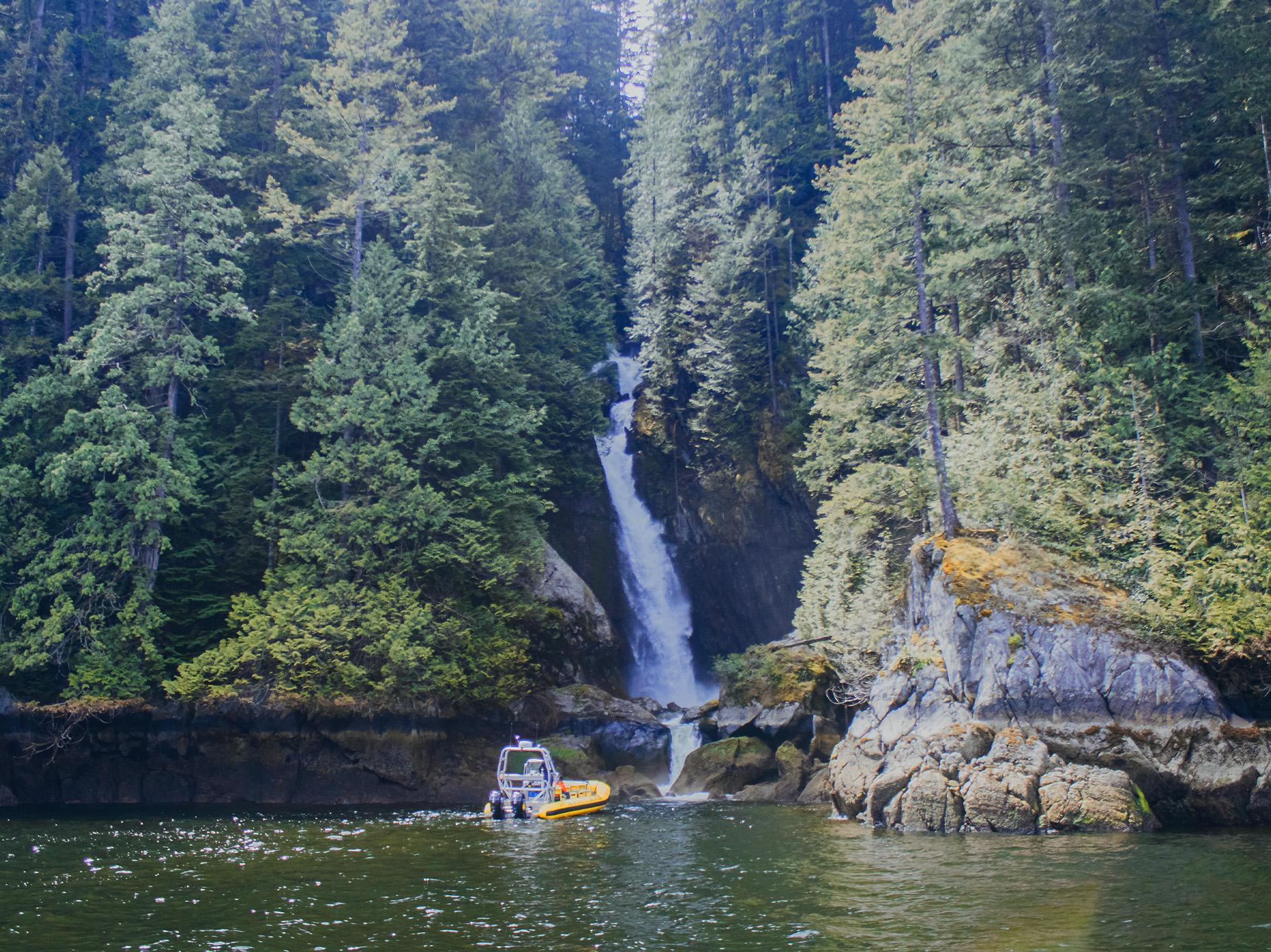 Vancouver Waterfront & Waterfall Speedboat Adventure