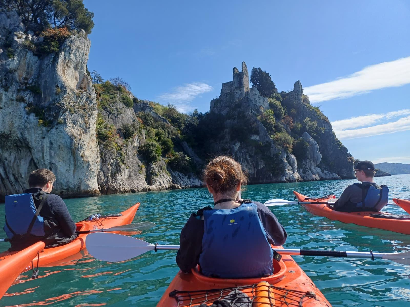 Duino Coast Kayaking with Castles & Hidden Beach