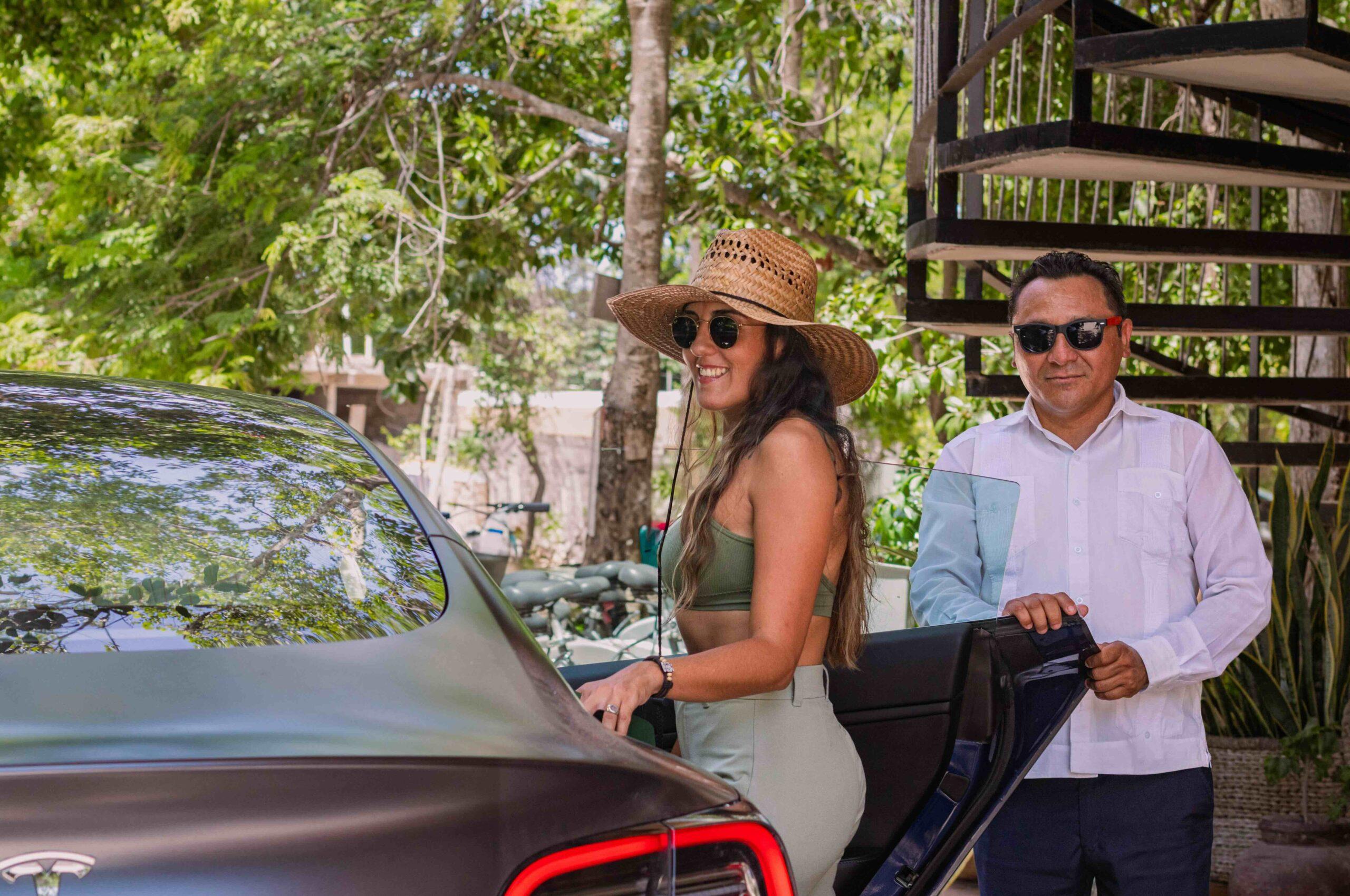 Tesla EV Transfer: Cancun Airport to Tulum