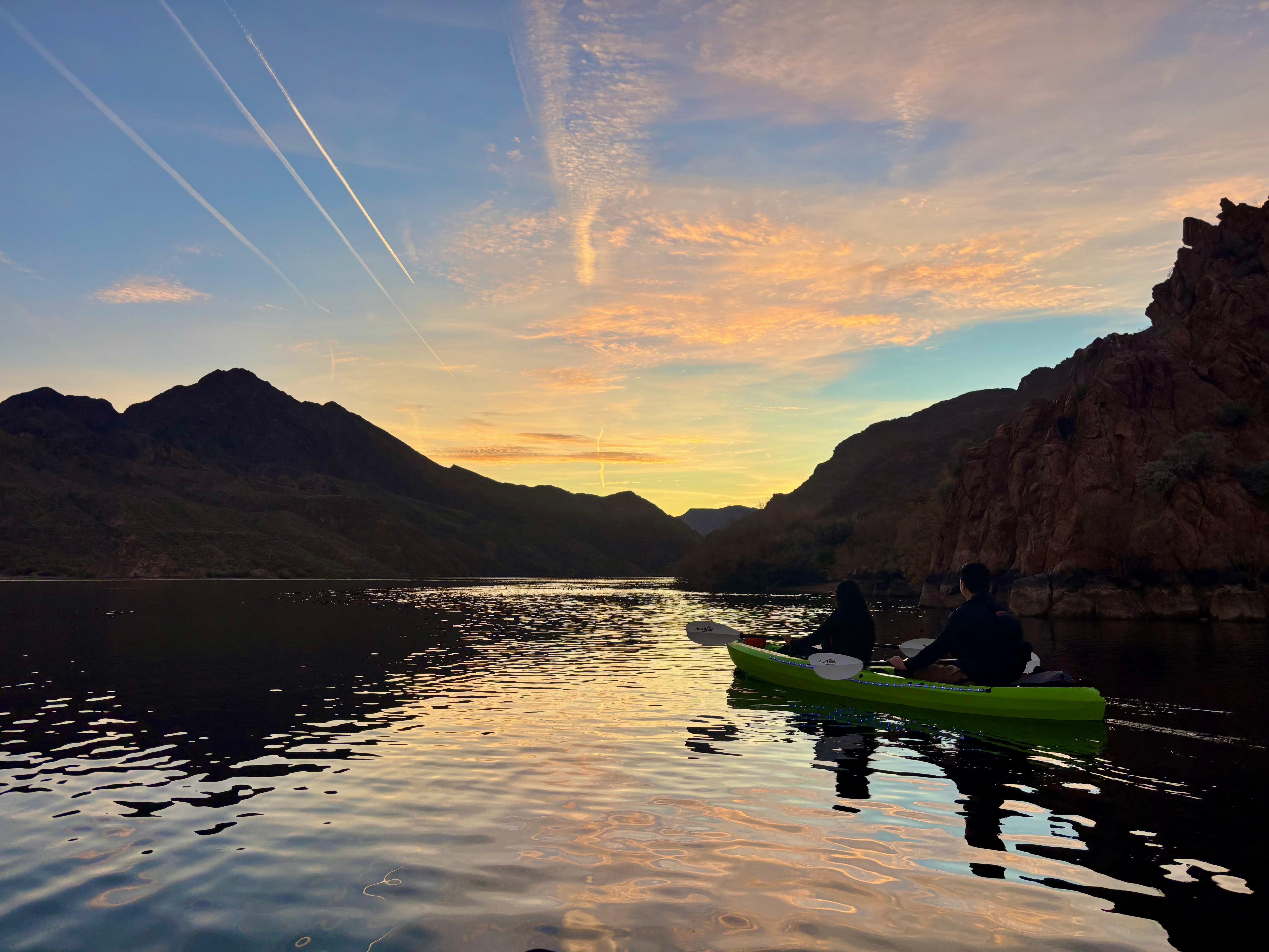 Emerald Cave Sunset Kayak Tour from Willow Beach