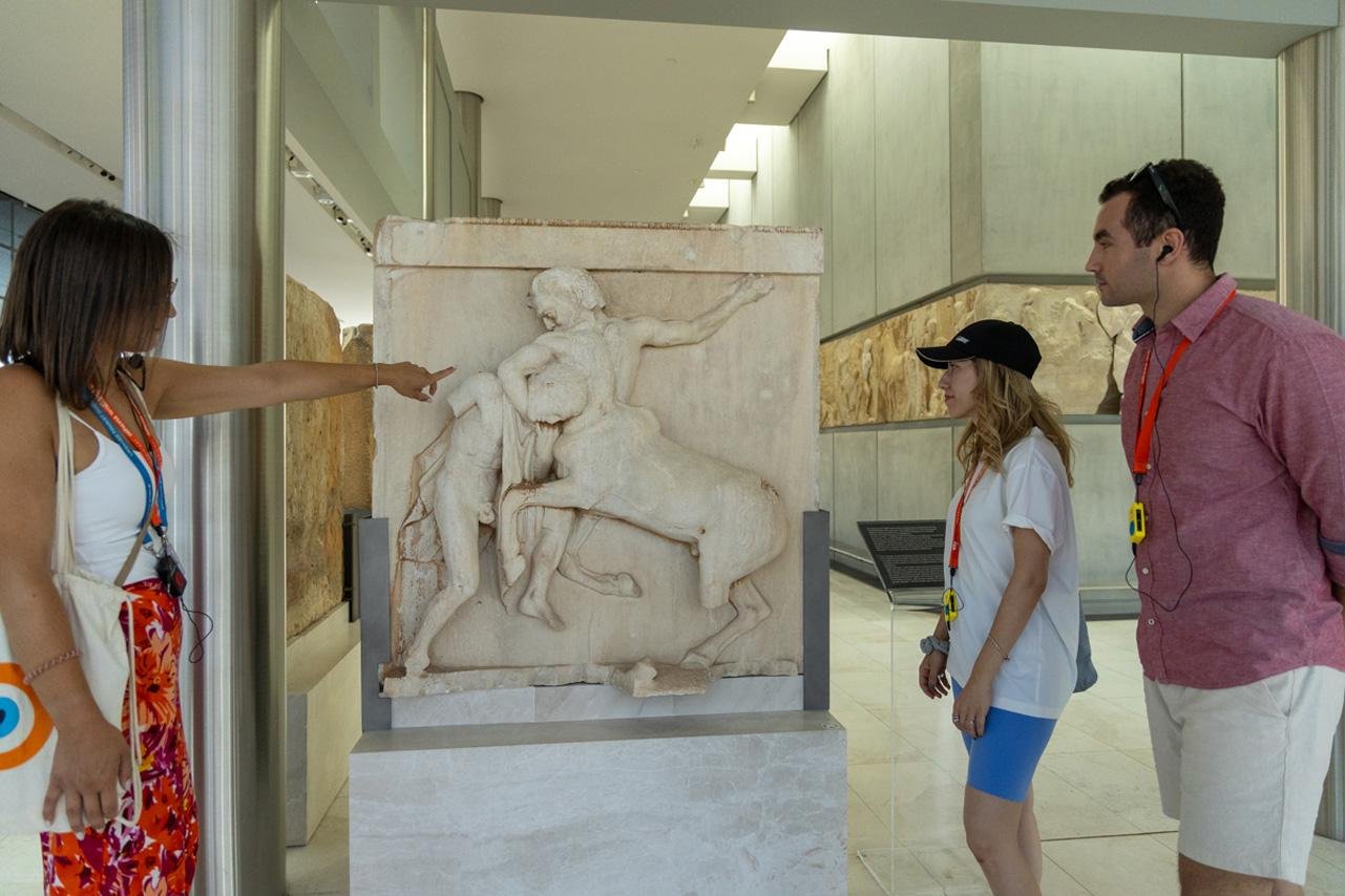 Acropolis Museum Athens ancient Greek sculpture Parthenon frieze guided tour — image 6