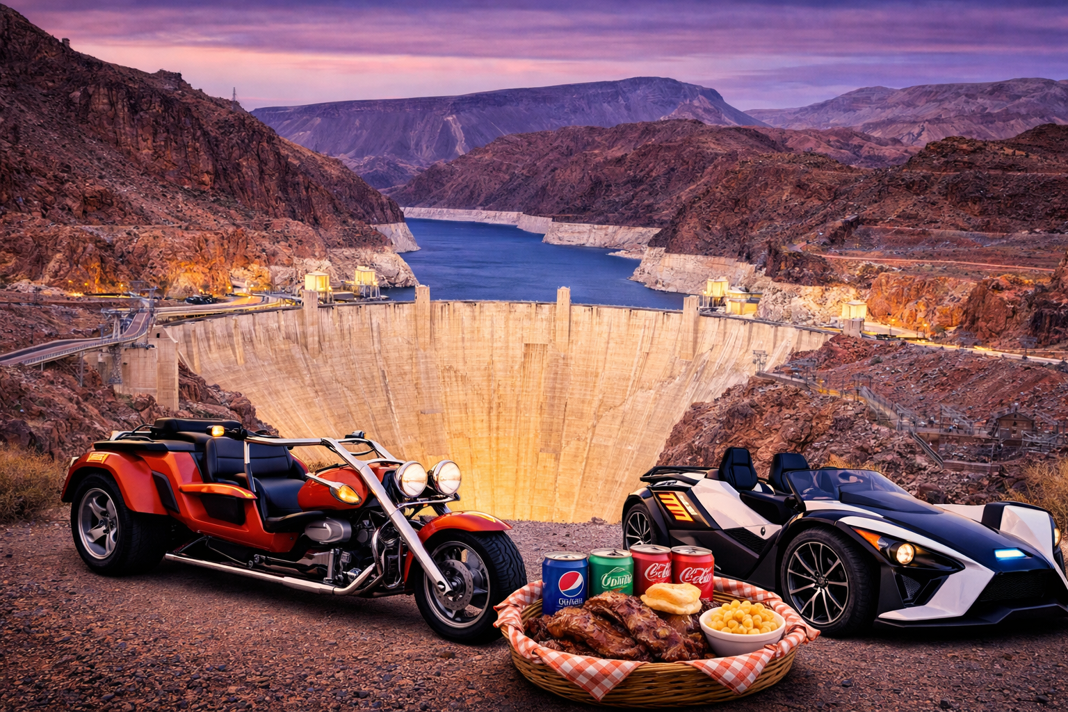 Hoover Dam Trike & Slingshot Desert Ride