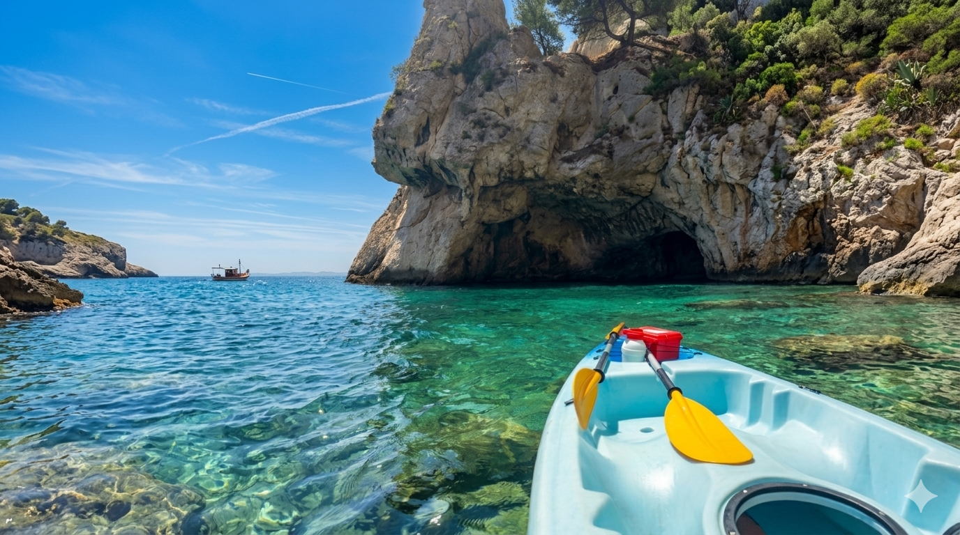 Côte Bleue Kayak Adventure from L'Estaque
