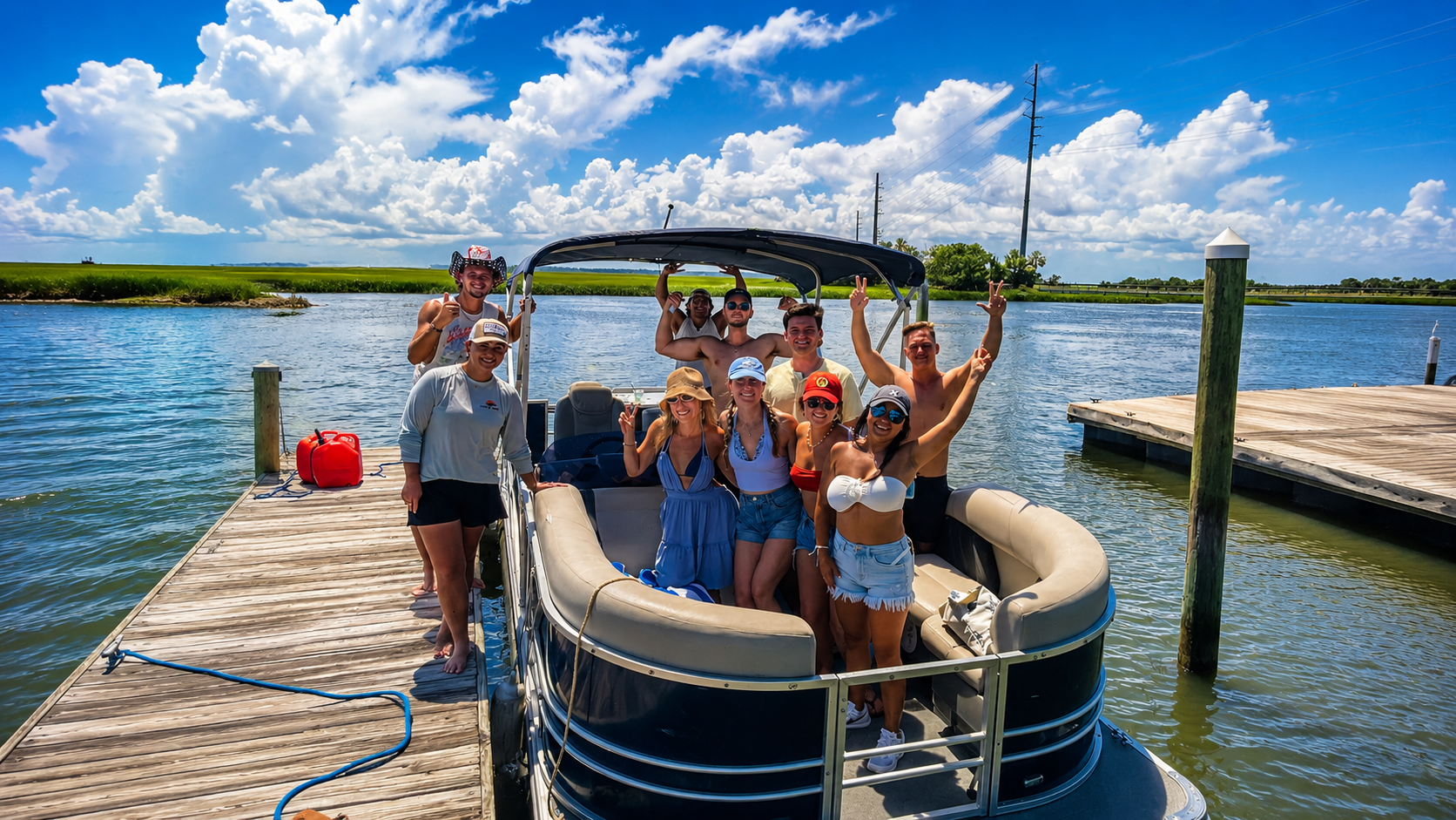 Tybee Island Pontoon Boat Rental