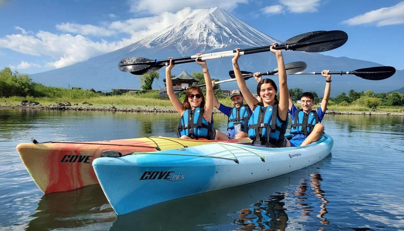 Early Morning Kayaking & Coffee on Lake Kawaguchiko