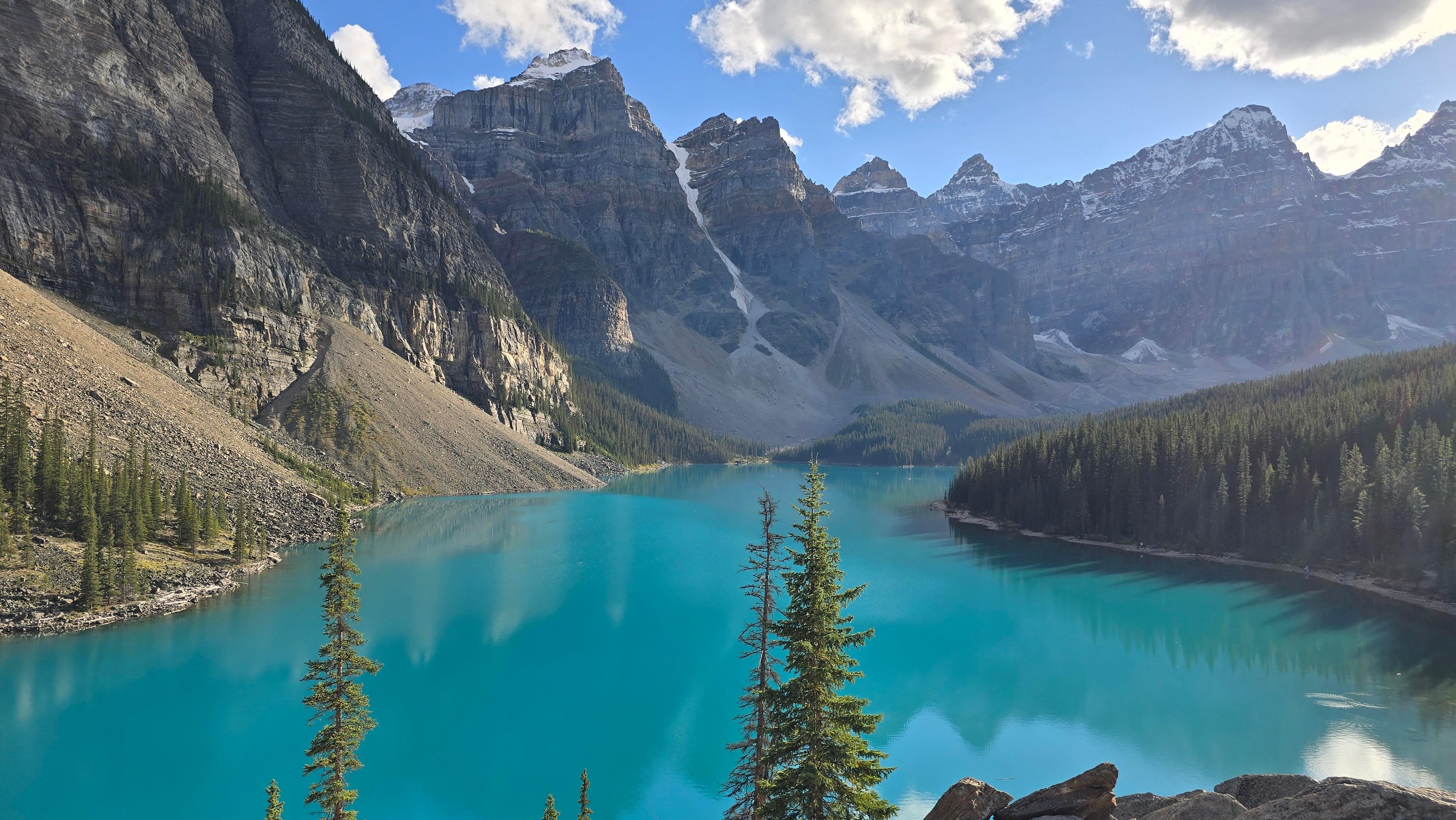 Lake Louise shuttle tour — glacial turquoise lake below Victoria Glacier in Banff National Park — image 1