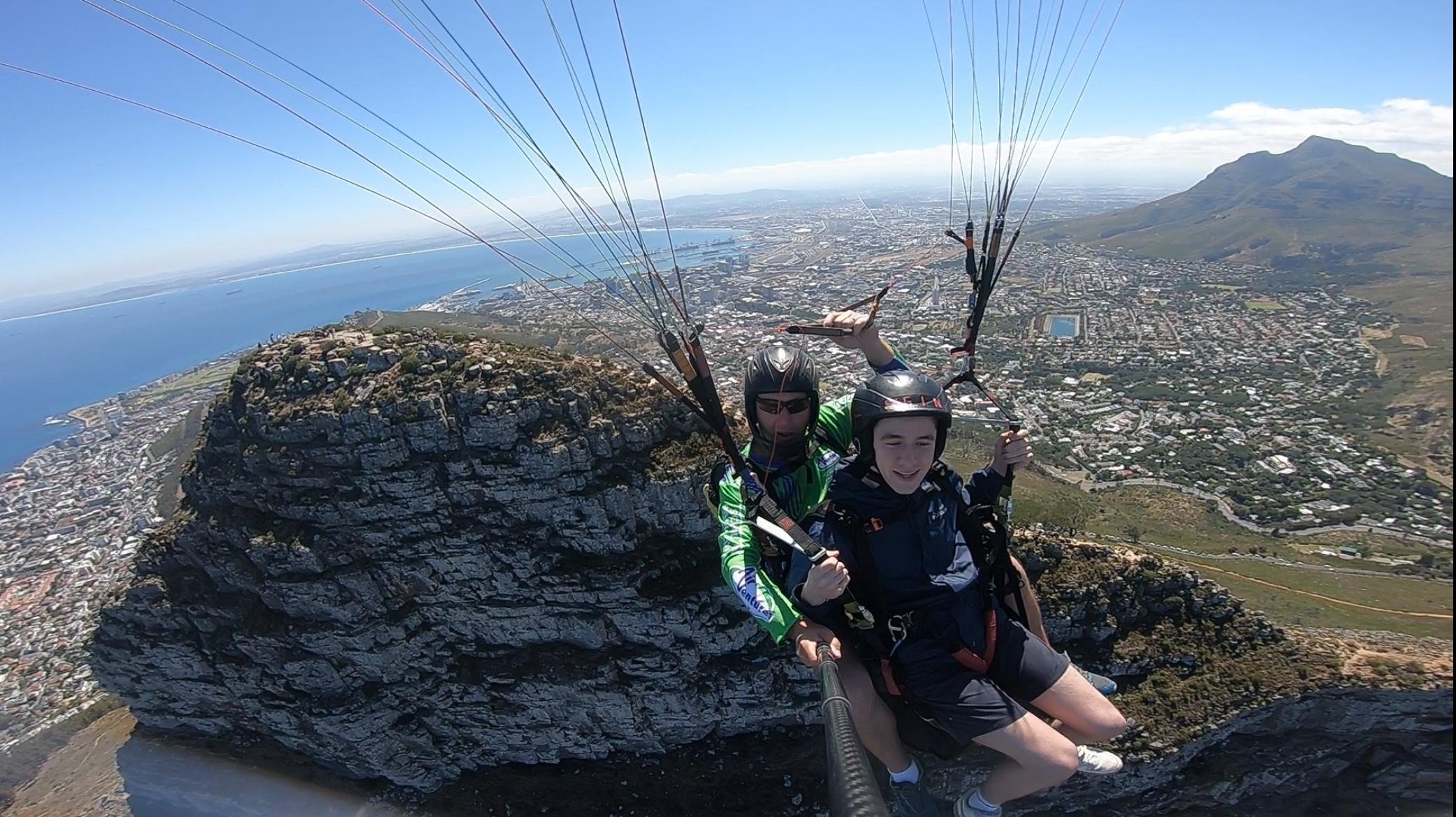 Cape Town Tandem Paragliding with Table Mountain Views
