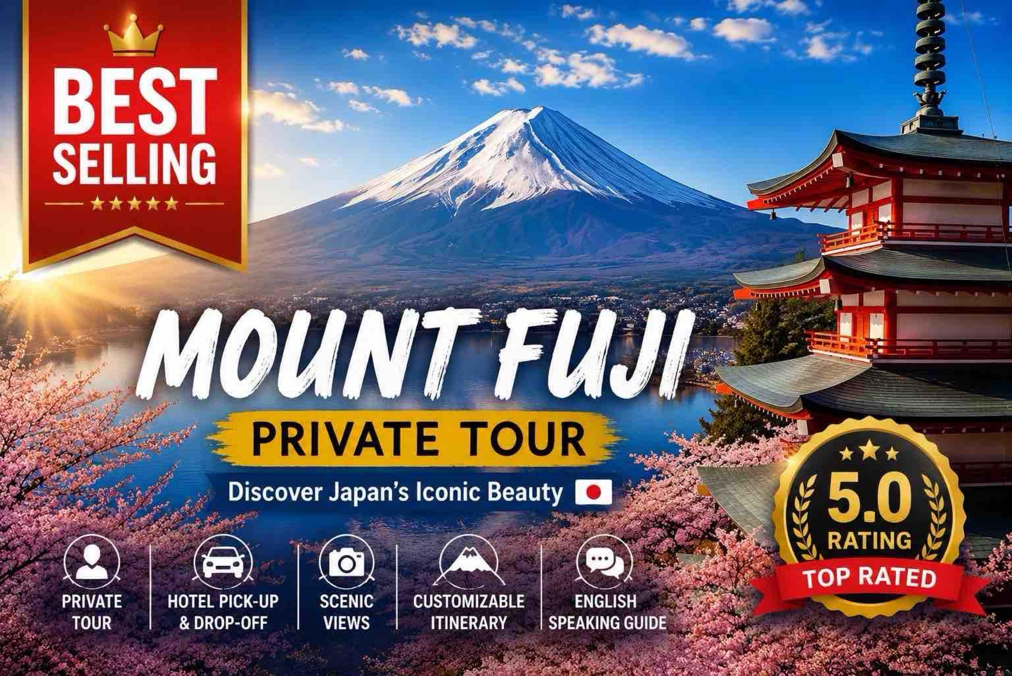 Mount Fuji Private Day Tour from Tokyo with English-Speaking Driver