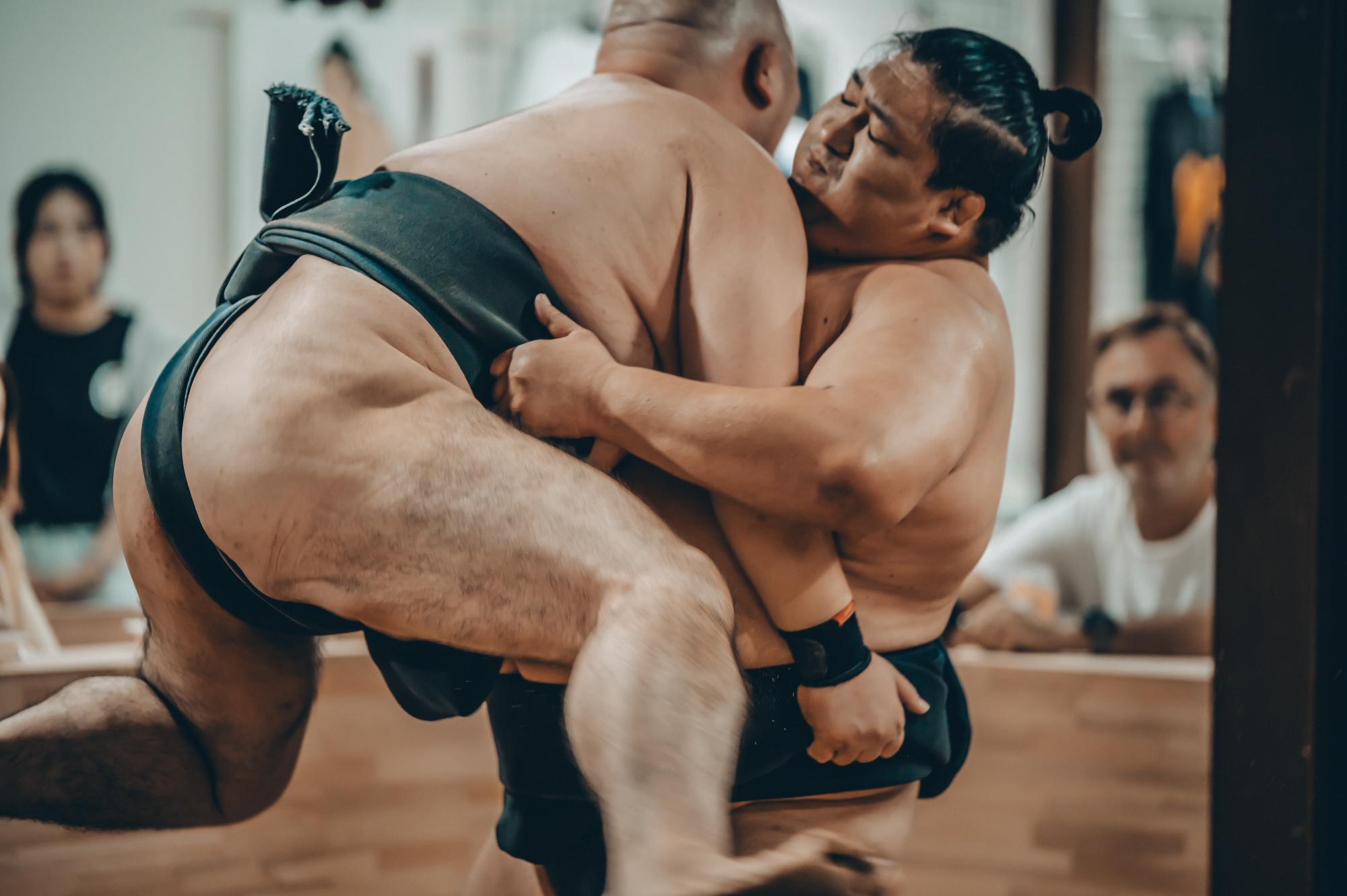 Morning Sumo Show with Traditional Wrestler's Breakfast