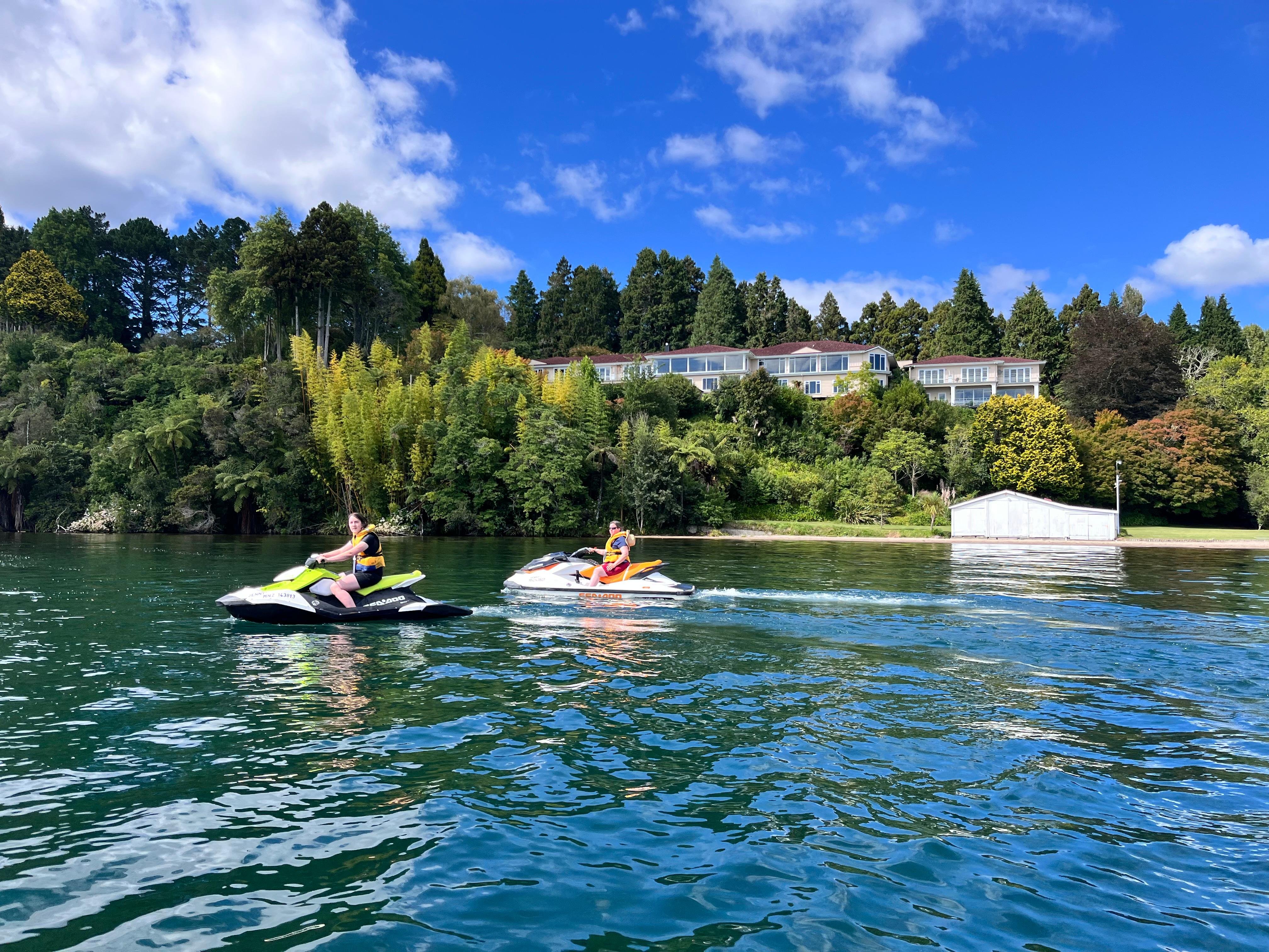 Lake Rotoiti Jet Ski Adventure with Hot Pool Access