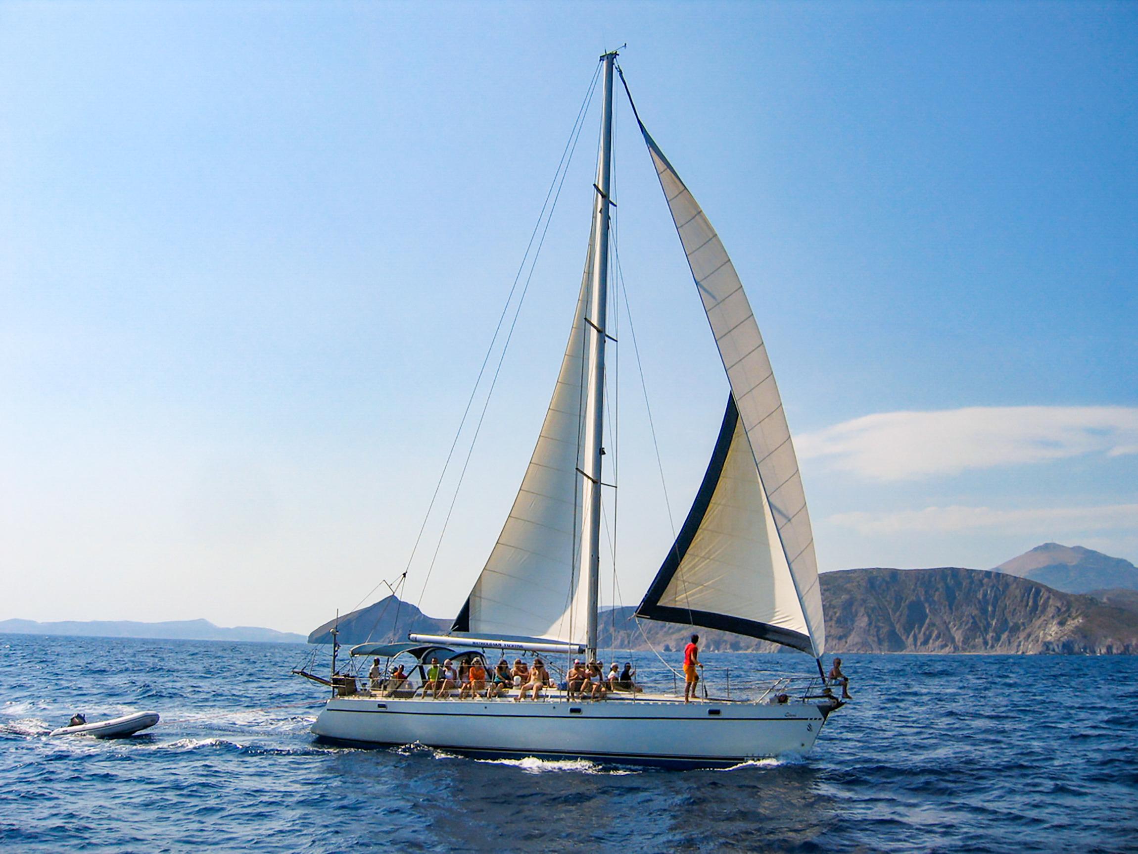 Milos boat trip Kleftiko Polyaigos sailing Cyclades — image 4