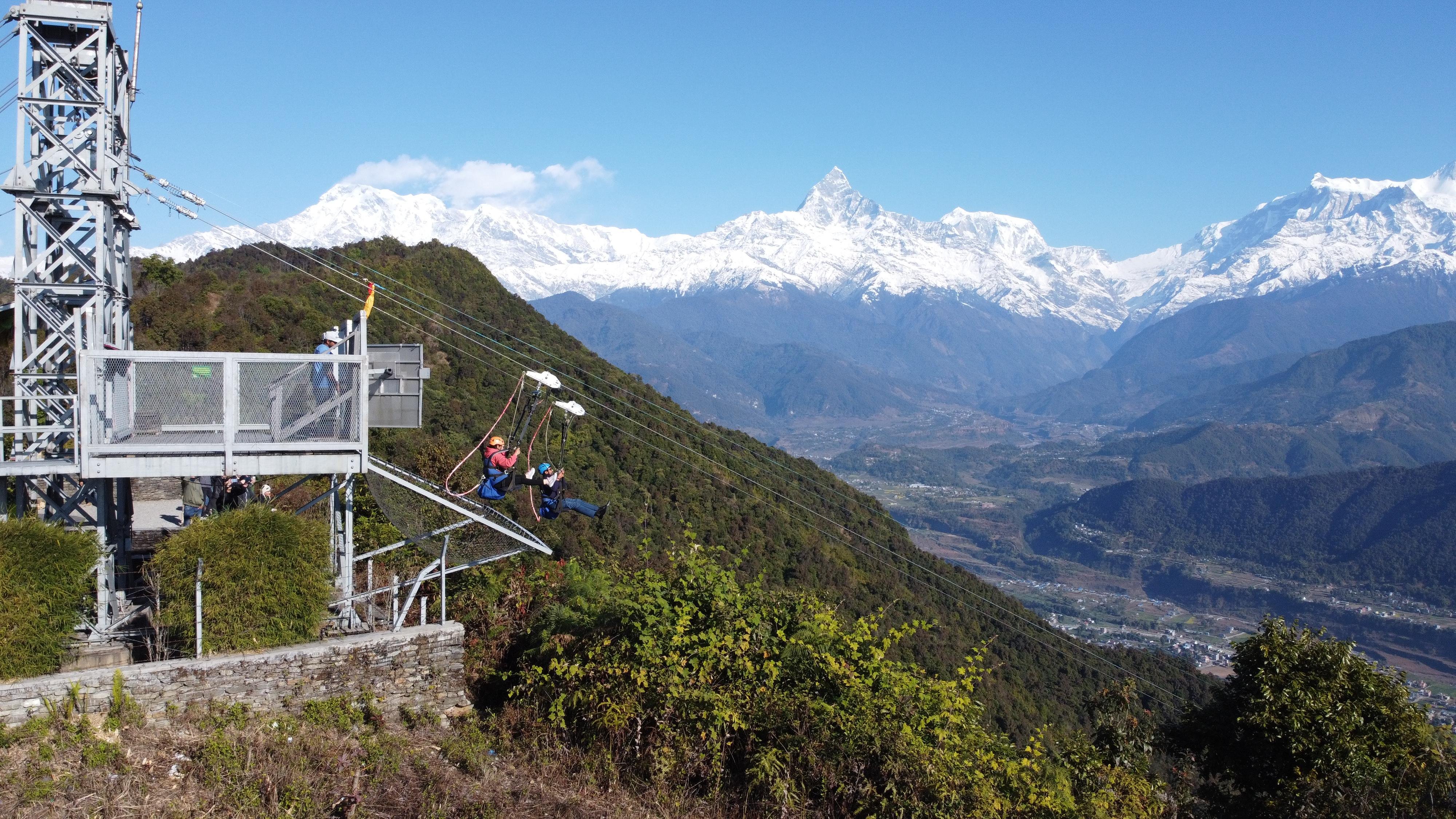 Pokhara Himalayan Thrills: ZipFlyer & Bungee Jump Combo