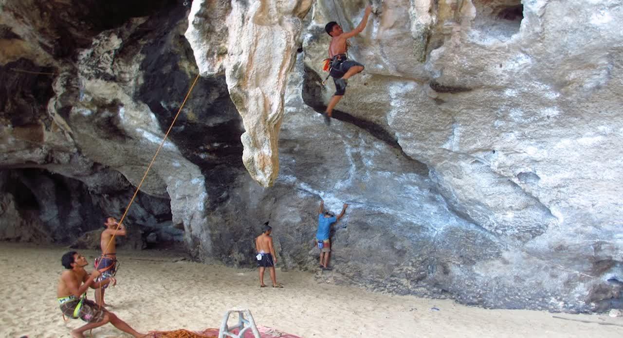 Railay Rock Climbing, Bat Cave & Viewpoint Abseil – Half-Day Adventure