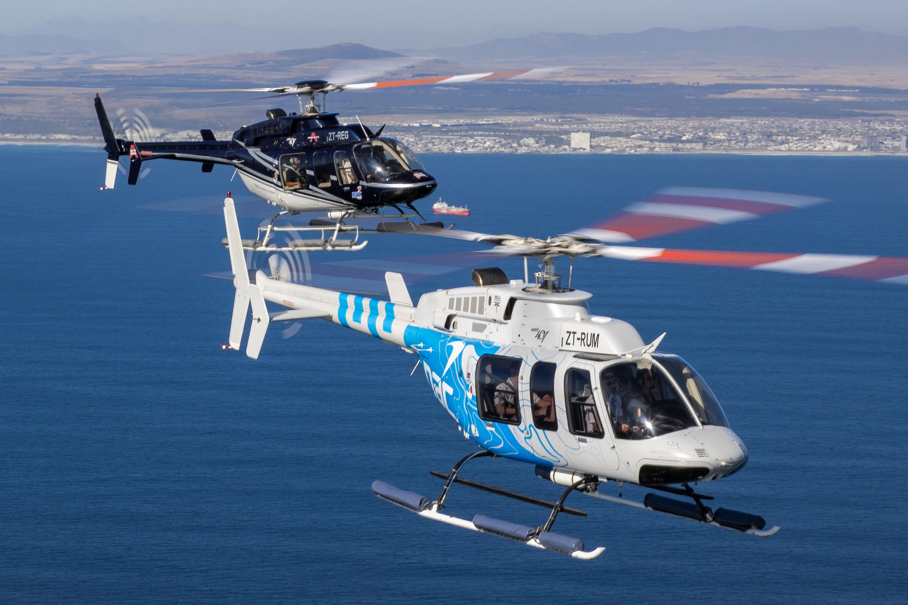 Cape Town Helicopter Flight Over the 12 Apostles with Champagne